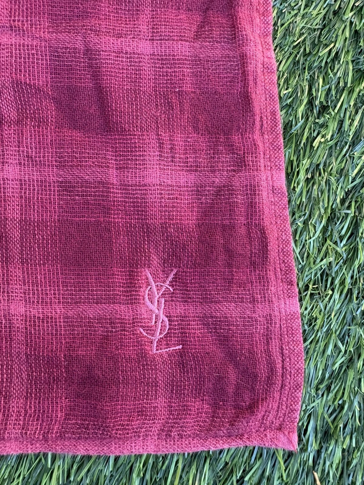 Japanese Brand × Vintage × Yves Saint Laurent Handkerchief Vintage YSL Size 30 - 2 Thumbnail