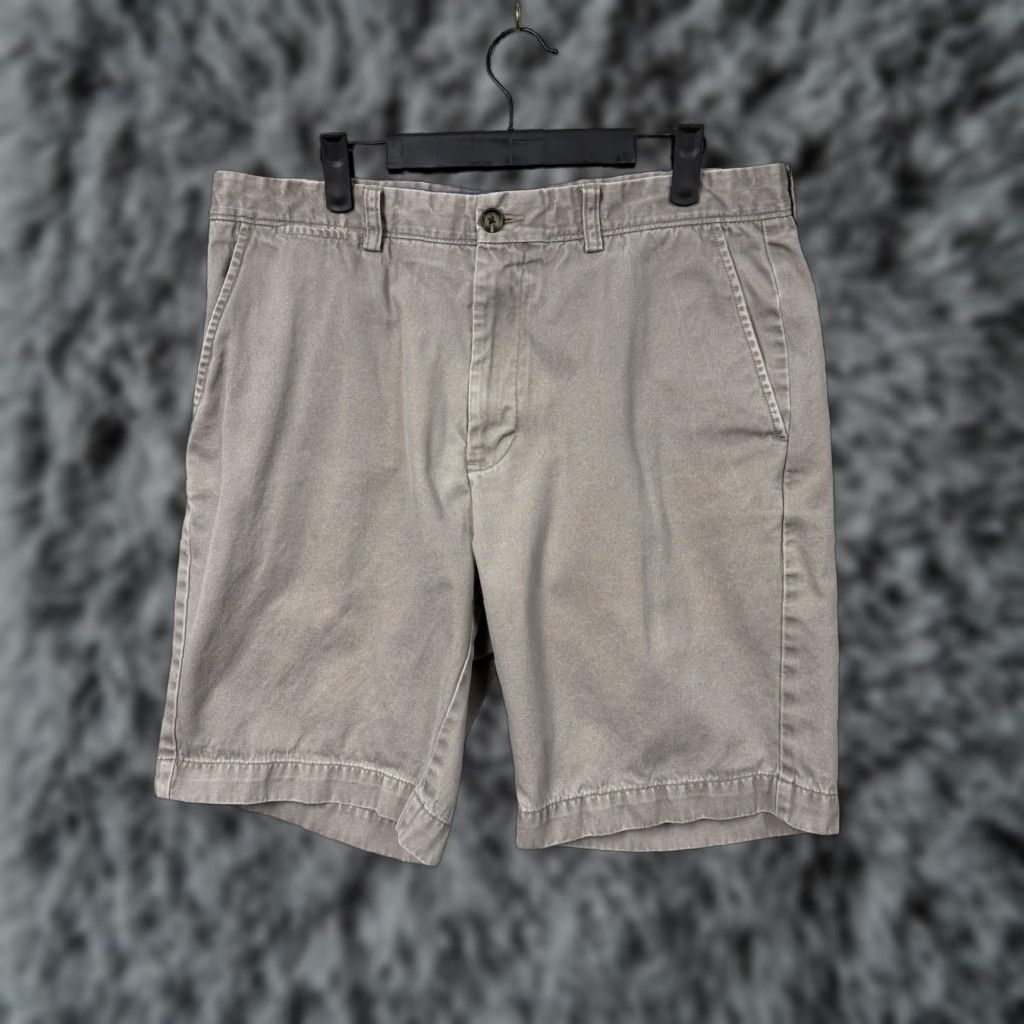 Johnston & Murphy Johnston & Murphy Chino Shorts Mens 35x10 Beige Stone Preppy Old Money Summer Denim? Size US 35 - 1 Thumbnail