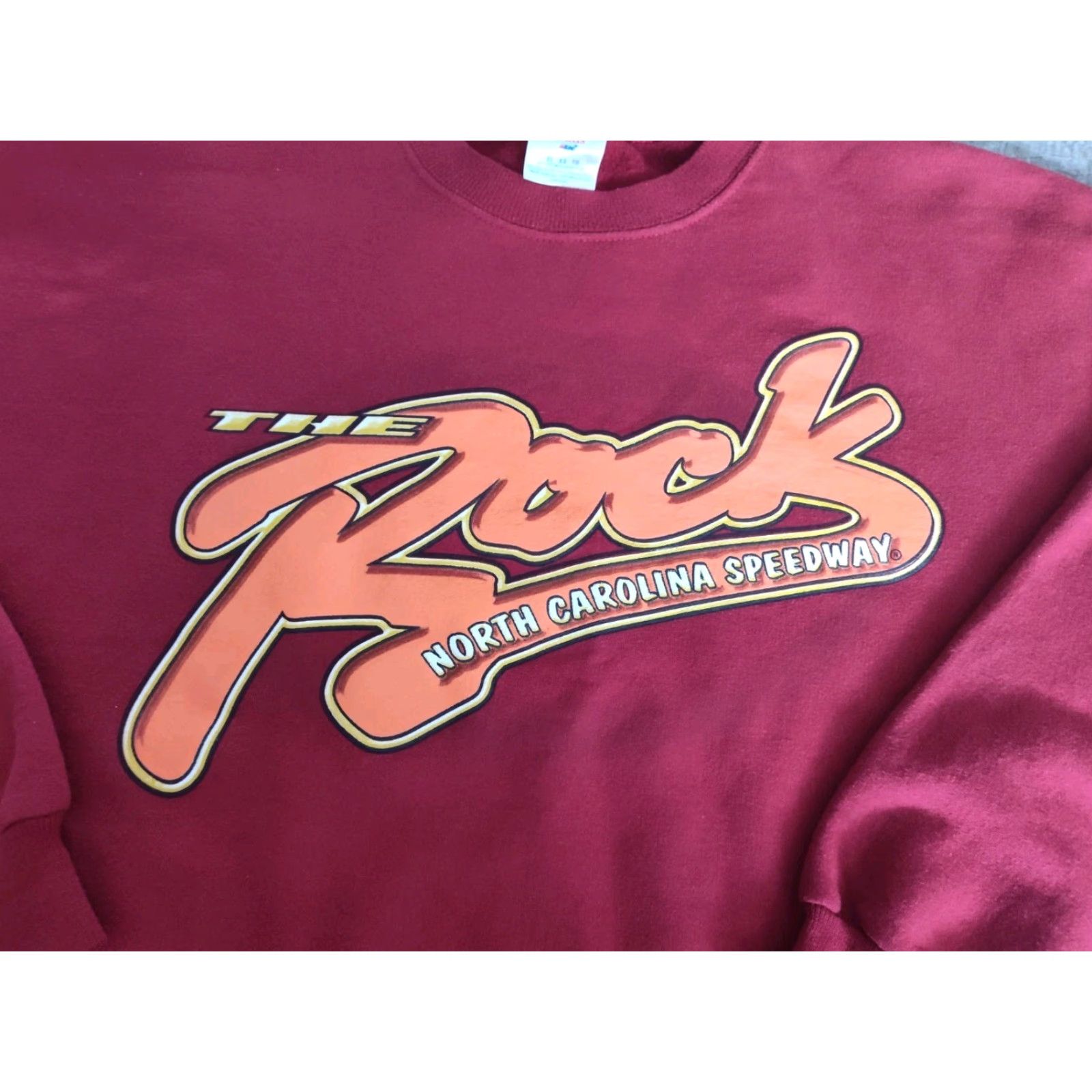 Jerzees VINTAGE Vtg 90s The Rock North Carolina Speedway Crewneck Sweatshirt Nascar Racing XL Size US XL / EU 56 / 4 - 2 Thumbnail
