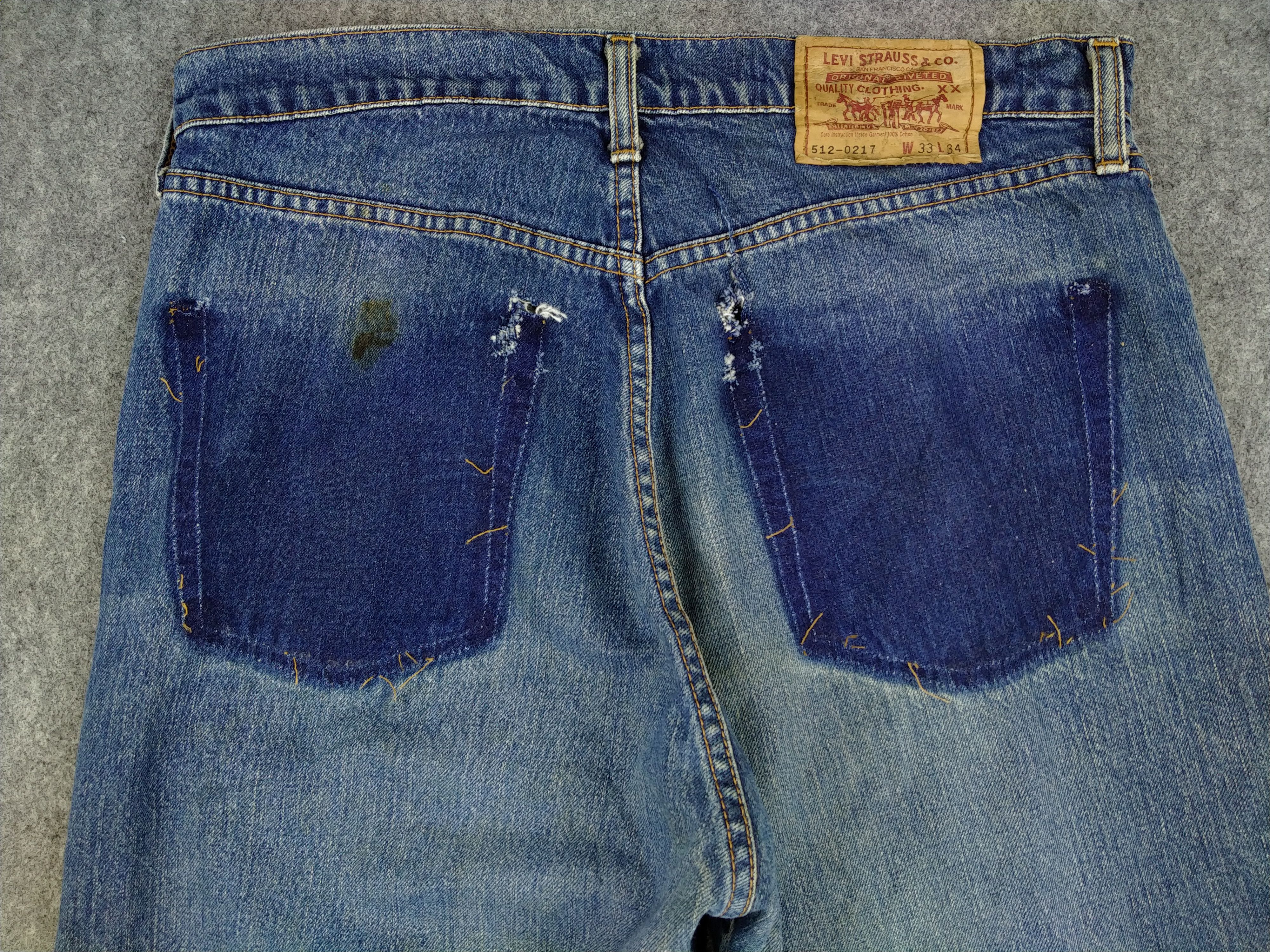 Levi's Faded Blue Vintage Levi's 512 Jeans 32x29 Denim -JN949 Size US 32 / EU 48 - 5 Thumbnail
