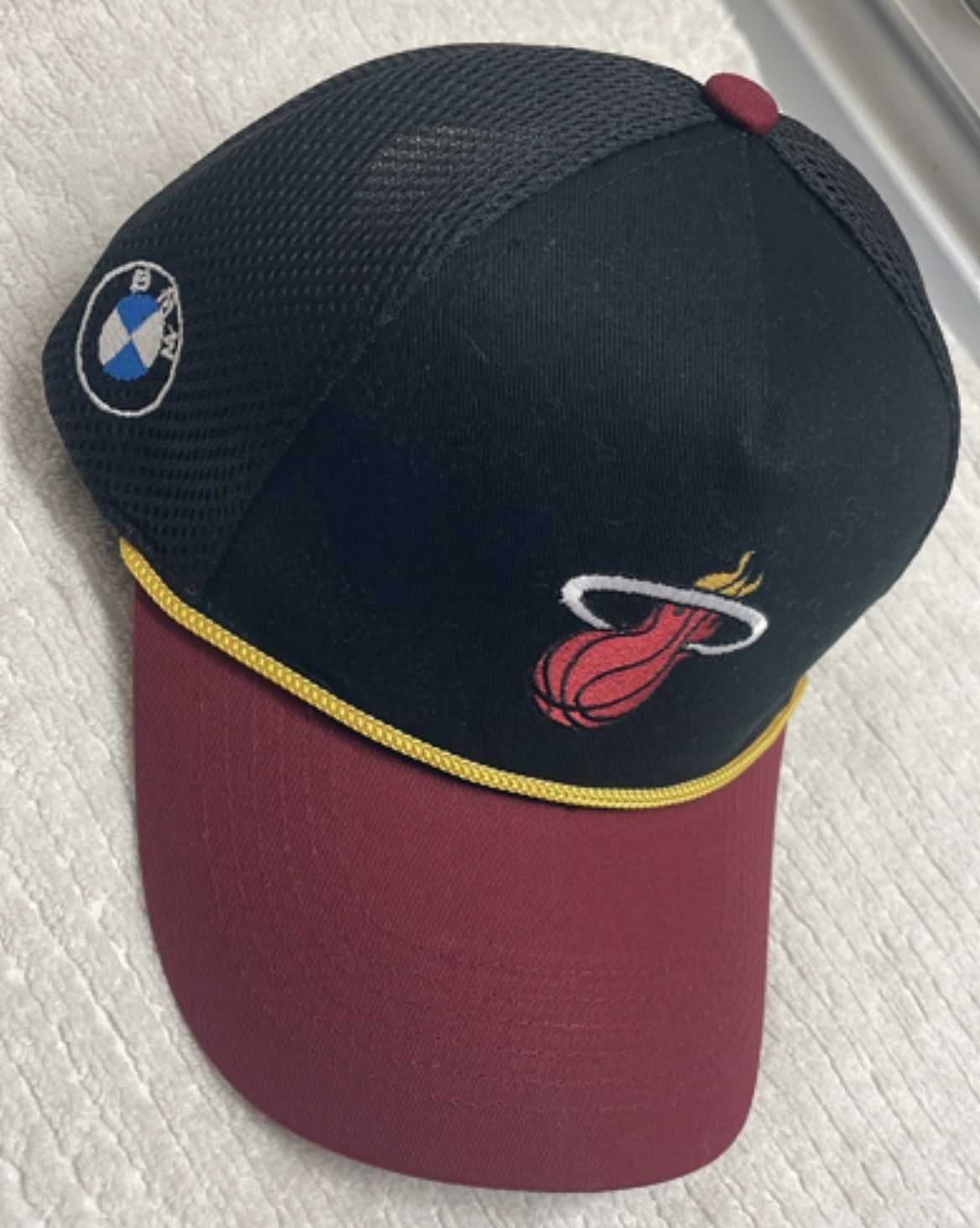 BMW Miami Heat BMW NBA Strapback Hat (Adult Size) Adjustable Size ONE SIZE - 4 Thumbnail
