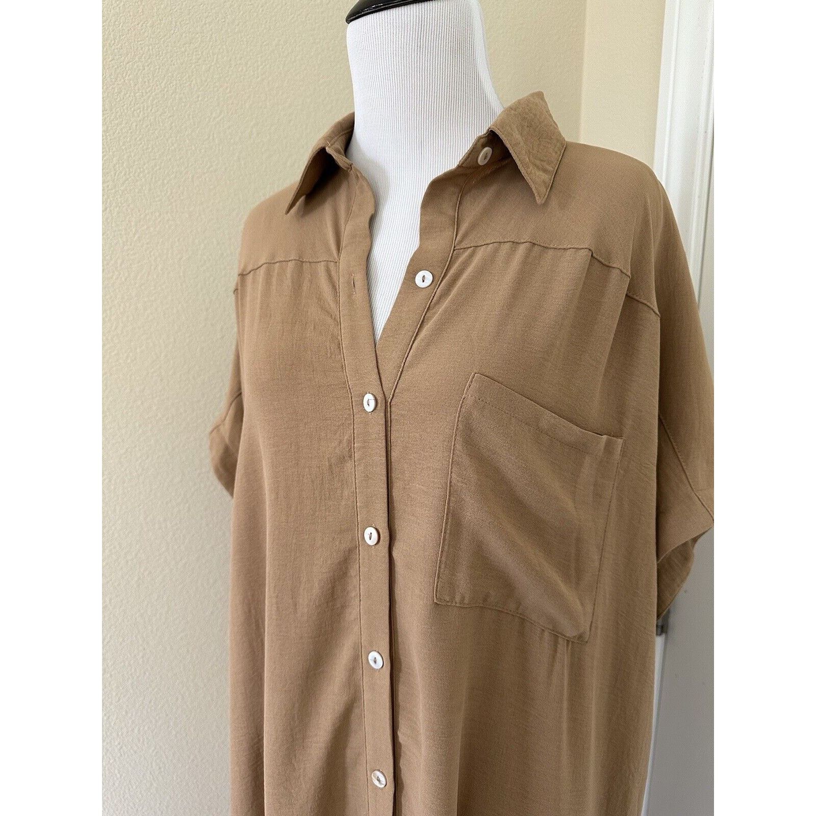 Other Button Down Beach Swim Shirt Dress Cover Up Oversized Size S Size S / US 4 / IT 40 - 5 Thumbnail