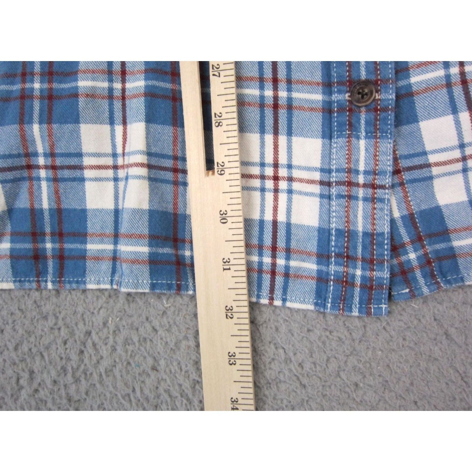 Vintage Duluth Shirt Womens 3X Blue White Plaid Flannel Button Up Western Casual Shirt Women 3X Plaid Vintage? (No) Size XXL / US 16-18 / IT 52-54 - 7 Thumbnail