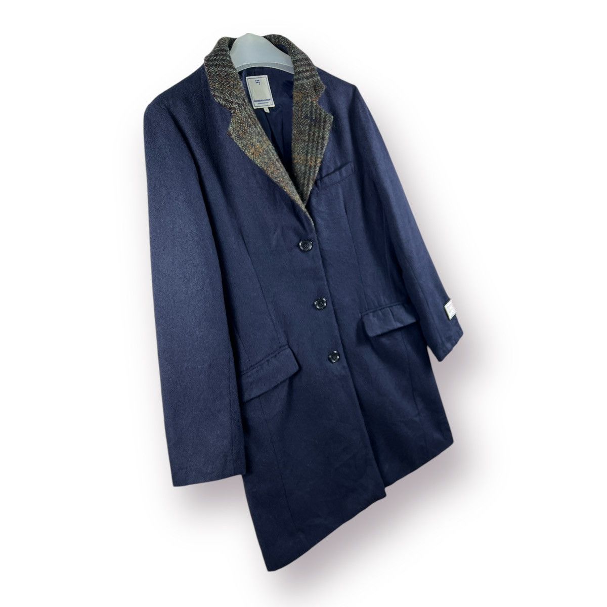 Harris Tweed 🔥 HARRIS TWEED SEVENDAYS SUNDAY LONG COAT Size M / US 6-8 / IT 42-44 - 3 Thumbnail