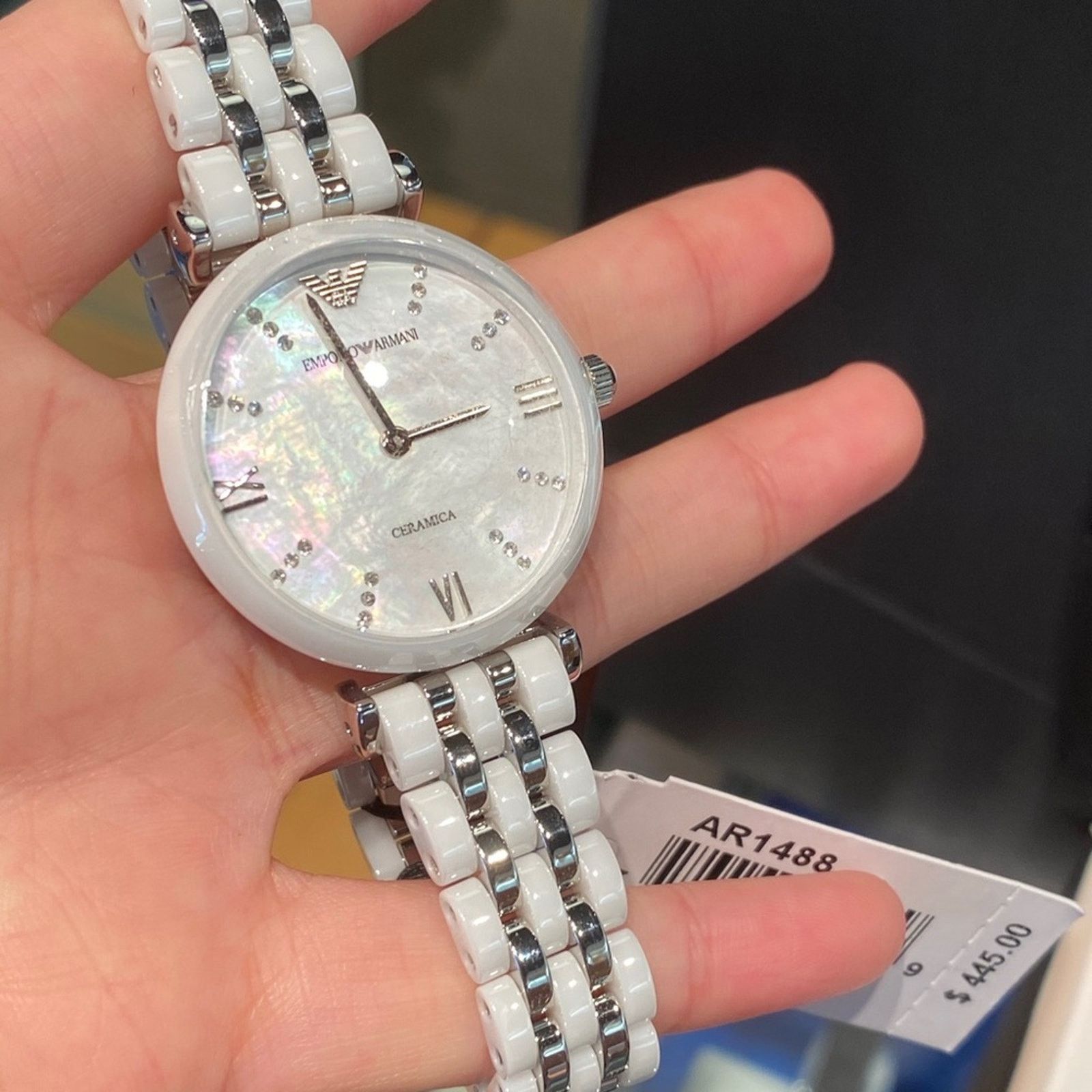 Emporio Armani Emporio Armani AR1488 White Ceramic Watch Size ONE SIZE - 2 Thumbnail