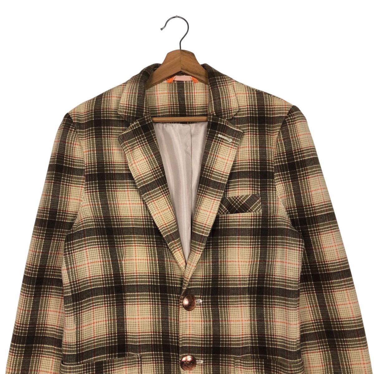 Japanese Brand Hydrogen Archive Plaid Skull Italian Tailored Jacket Size US M / EU 48-50 / 2 - 4 Thumbnail