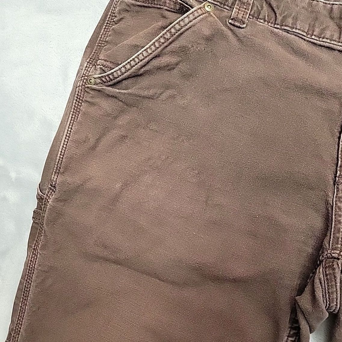 Carhartt Carhartt Pants Womens 8 Brown Canvas Carpenter Cargo 102080 Original Fit Work Crew Pants Womens Brown Canvas Carpenter Cargo 102080 Workwear Nos Size 30" / US 8 / IT 44 - 6 Thumbnail