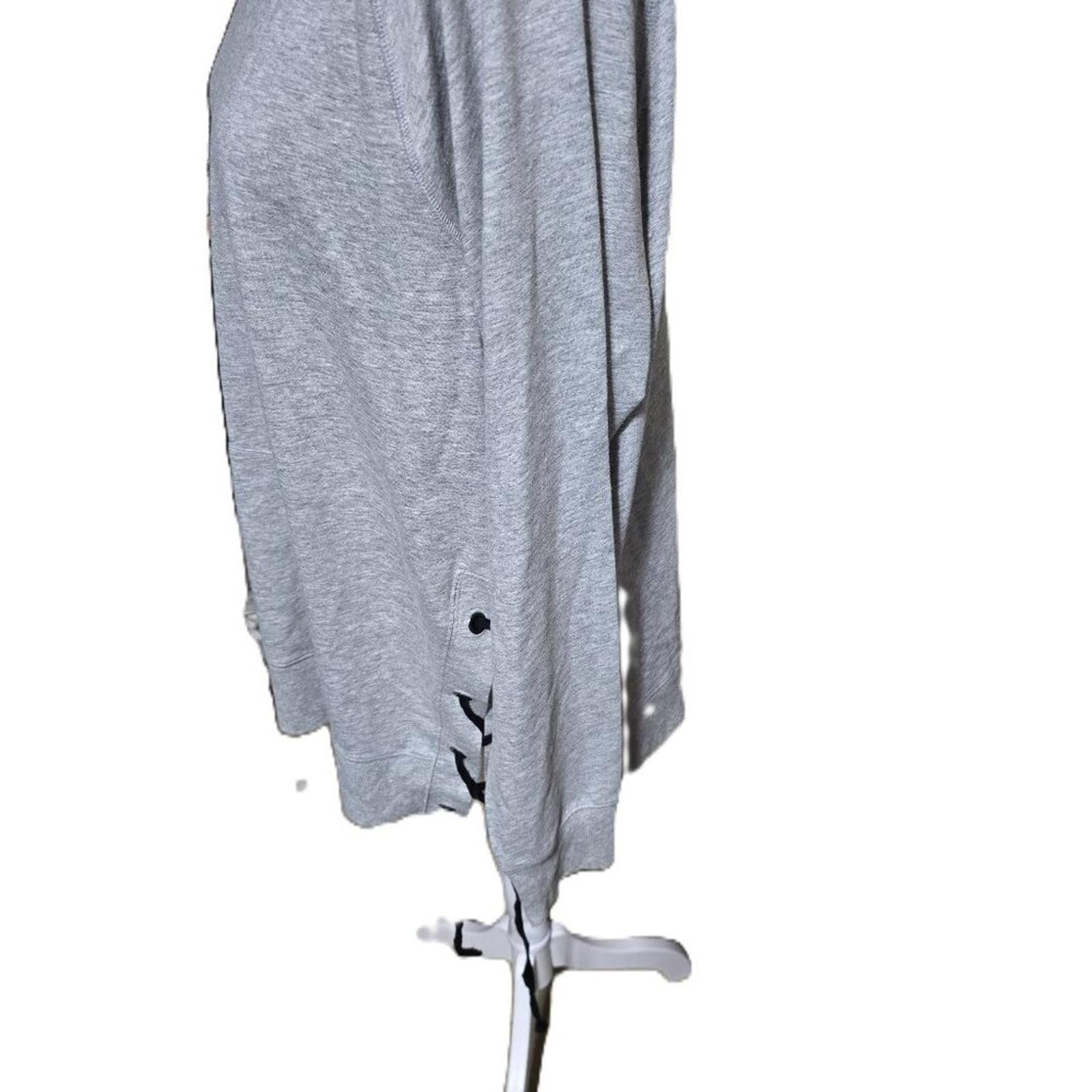 Other Xersion Relaxed Fit Sweatshirt Gray With Black Ties On Sides Size XXL / US 16-18 / IT 52-54 - 2 Thumbnail