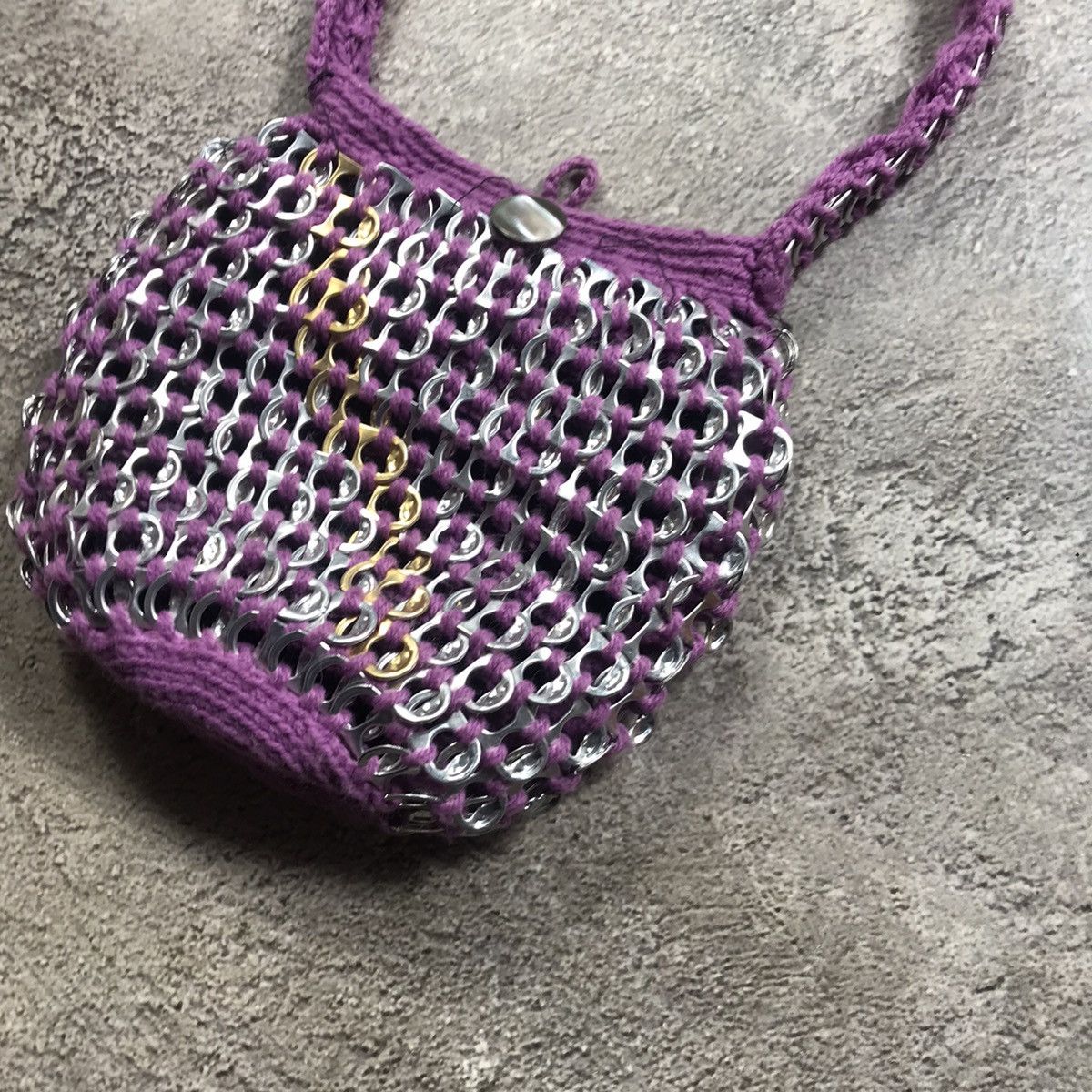Vintage Vintage 90s Beaded Shoulder Bag Y2K Japanese Avant Garde OS Size ONE SIZE - 4 Thumbnail