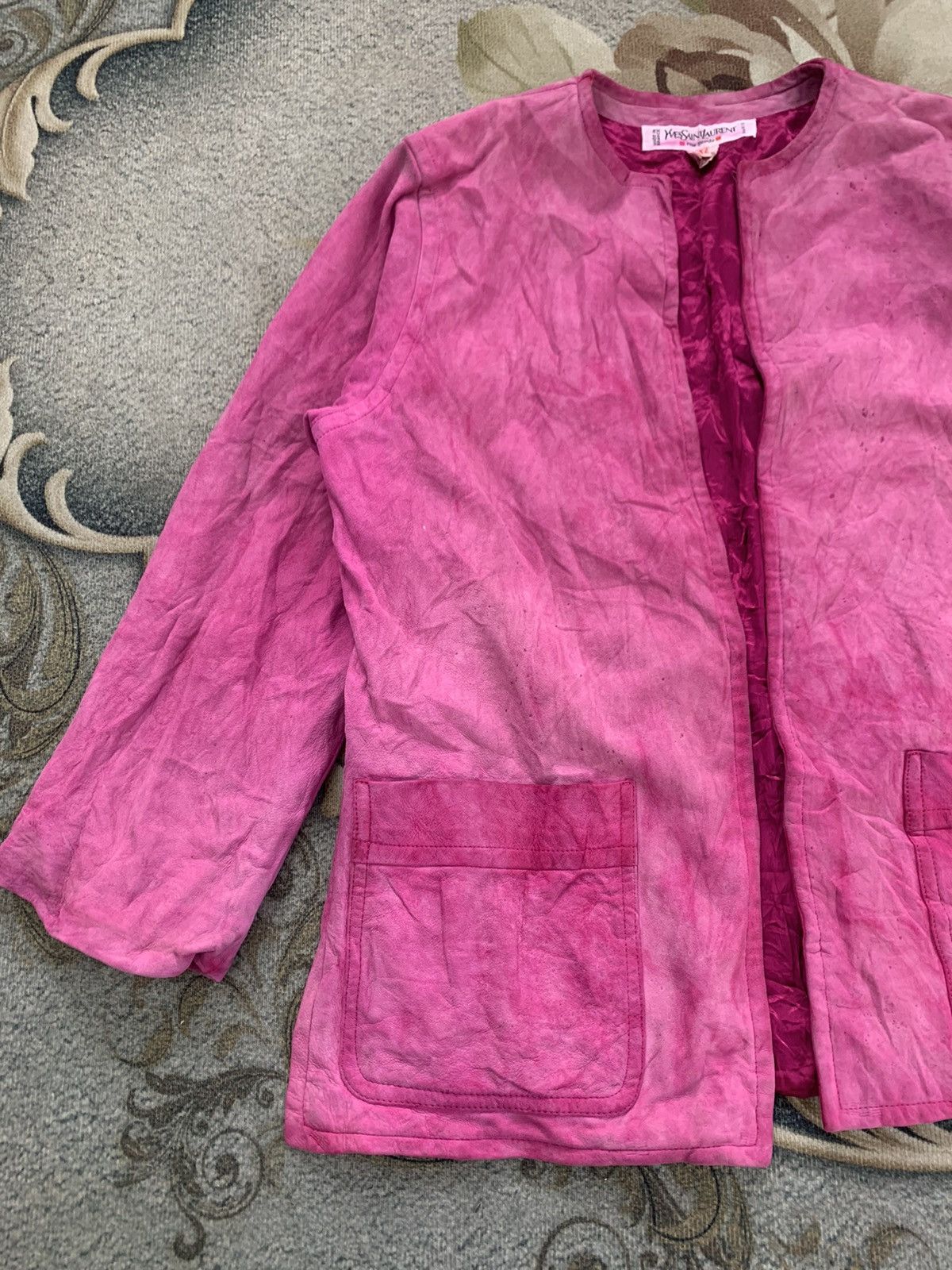 Yves Saint Laurent YSL Rive Gauche Velvet Lamb Cardigan Jacket Size XS / US 0-2 / IT 36-38 - 5 Thumbnail