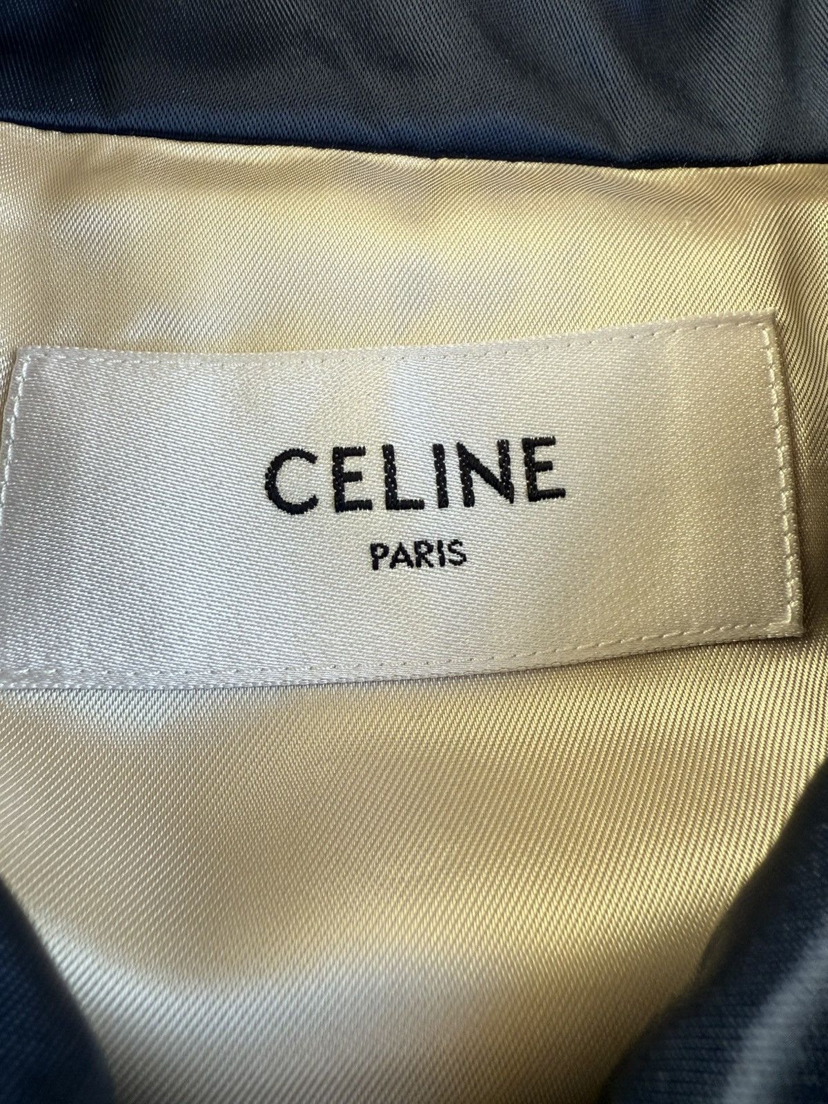 Celine $2.85k 🤑 Celine logo blue satin teddy jacket Hedi Slimane 54 Size US L / EU 52-54 / 3 - 16 Thumbnail