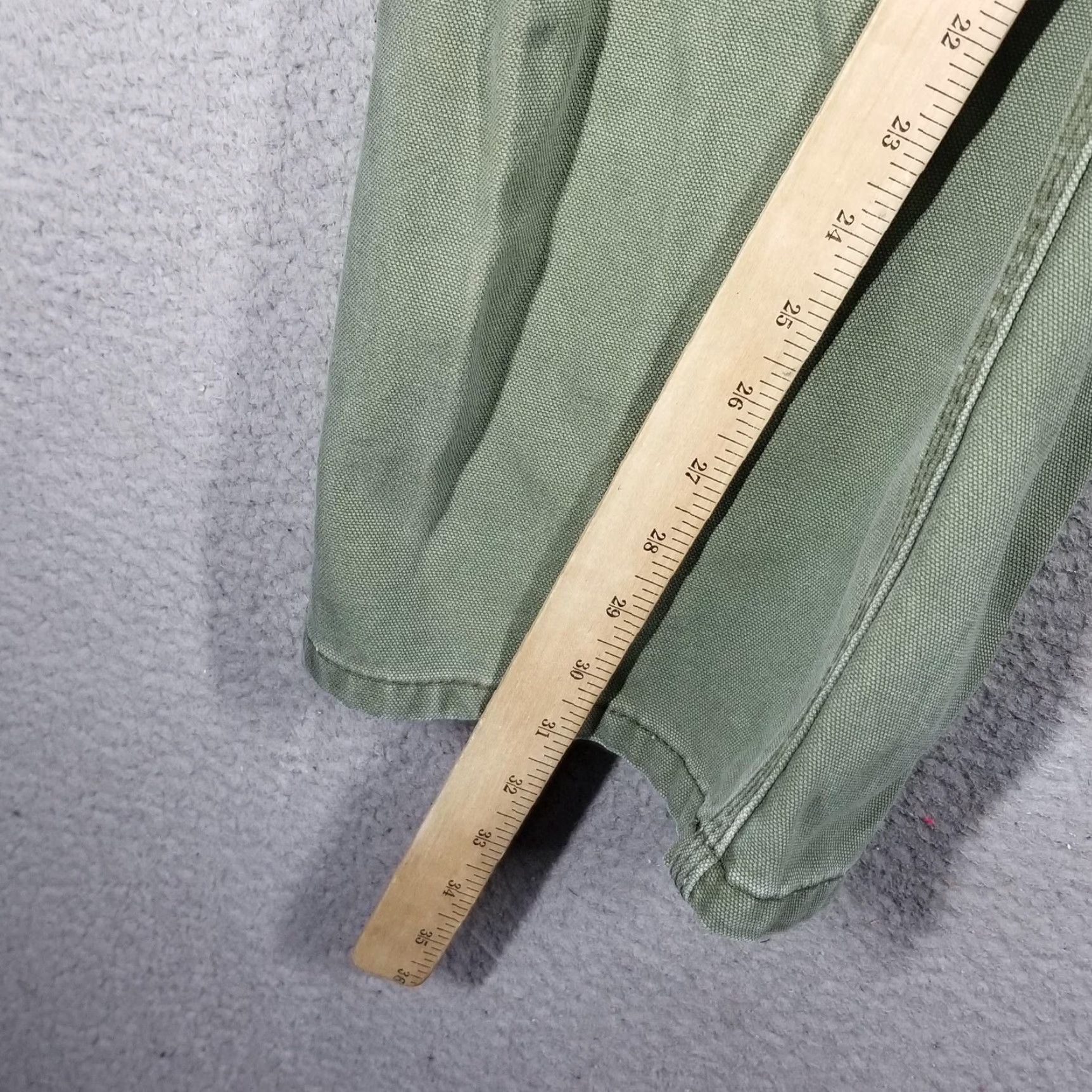 Vintage STANLEY VINTAGE Carpenter Pants Mens 38x32 Green Cotton Workwear Utility Tool Pockets Size US 38 / EU 54 - 5 Thumbnail
