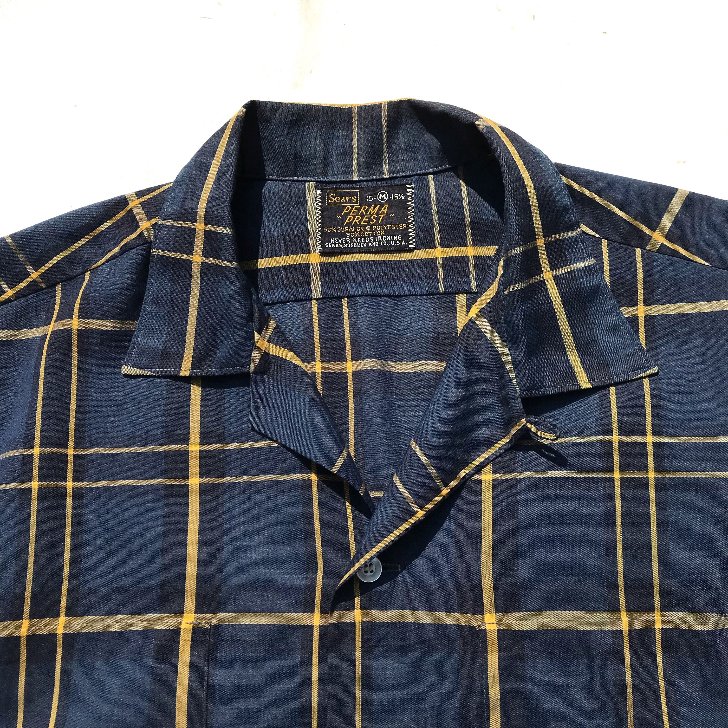 Sears × Vintage Vintage Sears Usa Perma-Prest Windowpane Shirt never need Size US M / EU 48-50 / 2 - 4 Thumbnail
