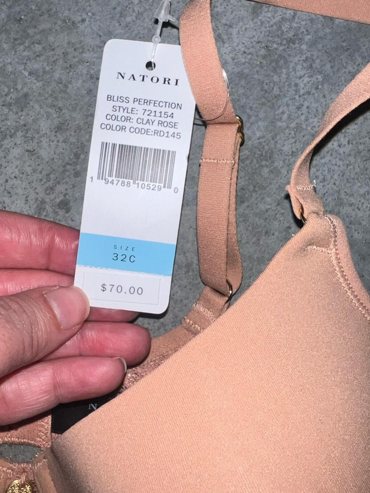 Modern Notoriety Natori beige rosey padded lace t shirt bra 32c Size ONE SIZE - 3 Thumbnail