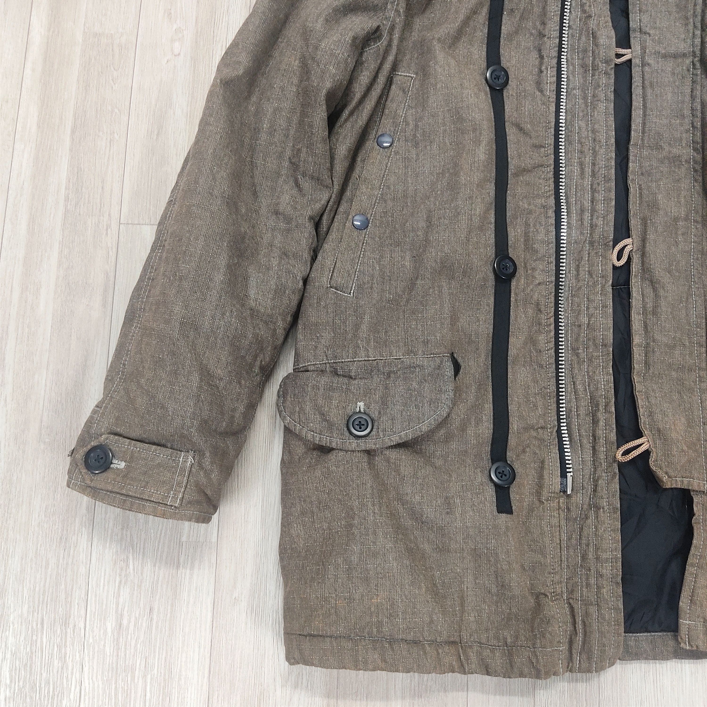 Beauty Beast × Japanese Brand × Takeo Kikuchi TAKEO KIKUCHI Surplus Racoon Fur Hooded Jacket Size US L / EU 52-54 / 3 - 7 Thumbnail