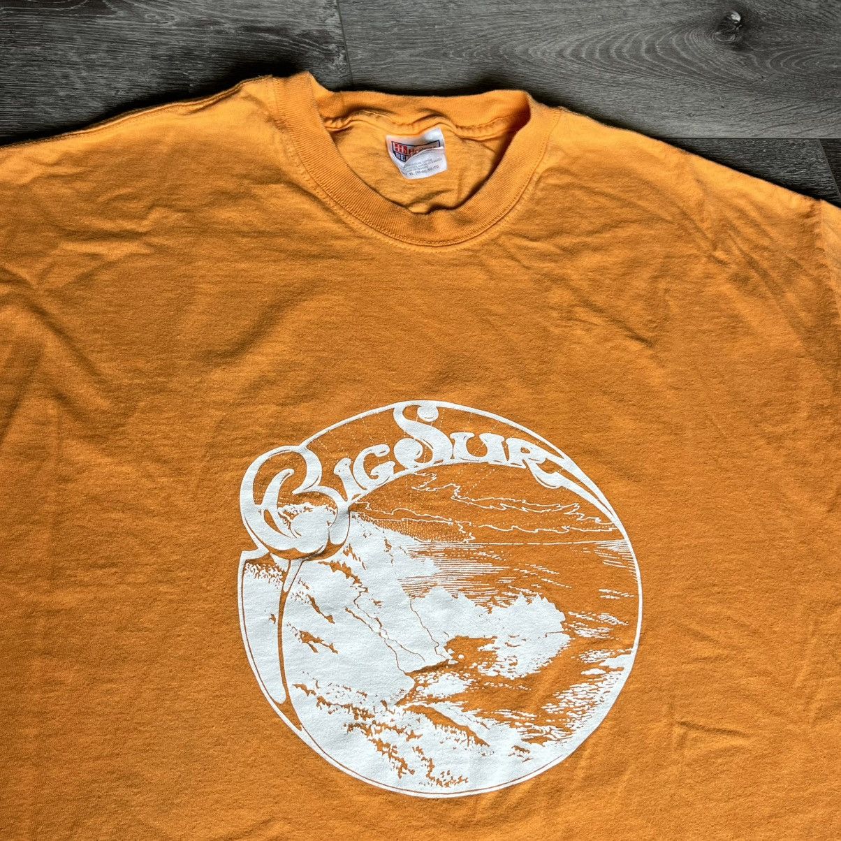 Vintage Vintage 1990s Big Sur California Mountain Tour Logo T Shirt Size US XL / EU 56 / 4 - 2 Thumbnail