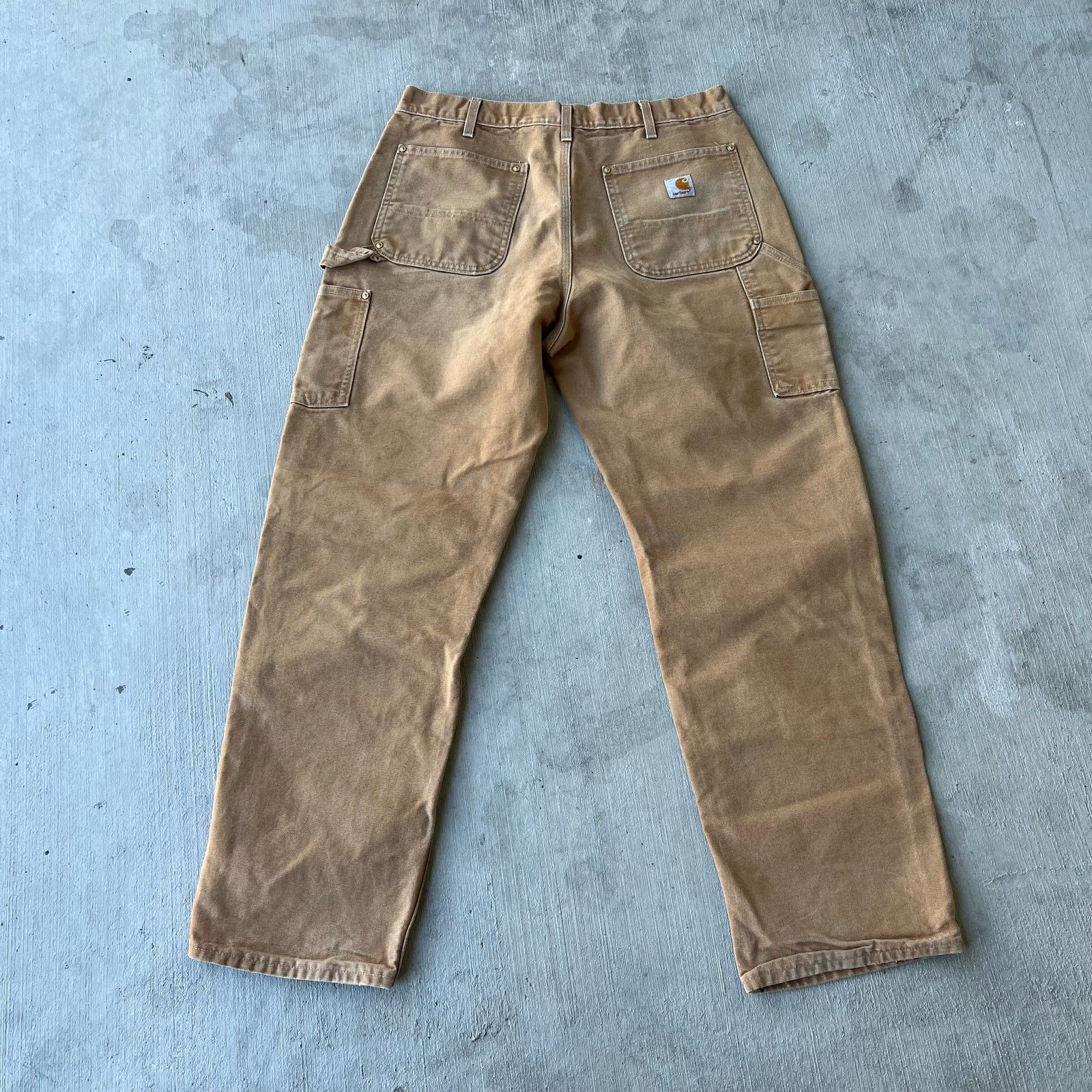 Carhartt × Vintage Carhartt brown double knee work wear carpenter pants Size US 33 - 6 Thumbnail
