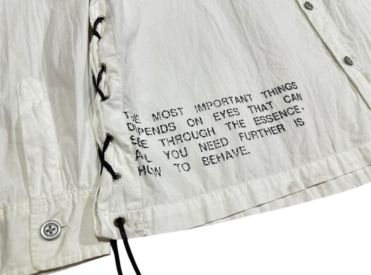 Hysteric Glamour × If Six Was Nine × Japanese Brand 🔥Sick Y2K Moderm Poem Bondage Laces Up Shirt Size US XXL / EU 58 / 5 - 3 Thumbnail