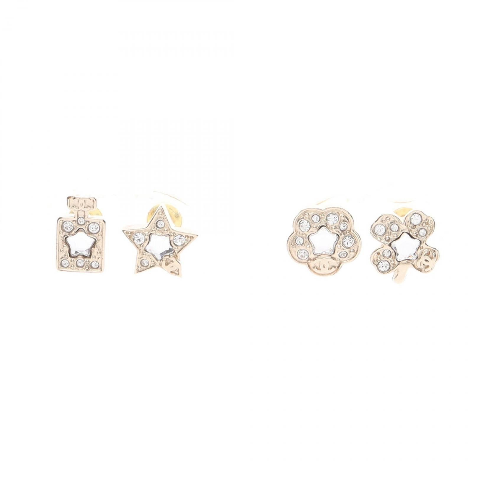 Chanel Chanel Chanel Coco Mark Earrings Metal Earrings DUTY FREE for USA Size ONE SIZE - 1 Thumbnail