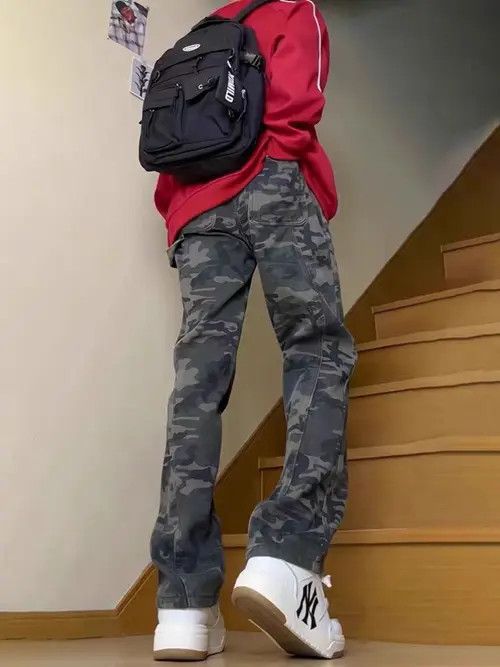 Vintage Kinuka x Ishii Camouflage High Street Vintage Loose Jeans Size US 29 - 6 Thumbnail