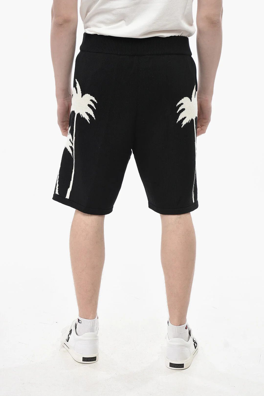 Palm Angels og1mm0326 Knit Short in Black Size US 34 / EU 50 - 2 Thumbnail
