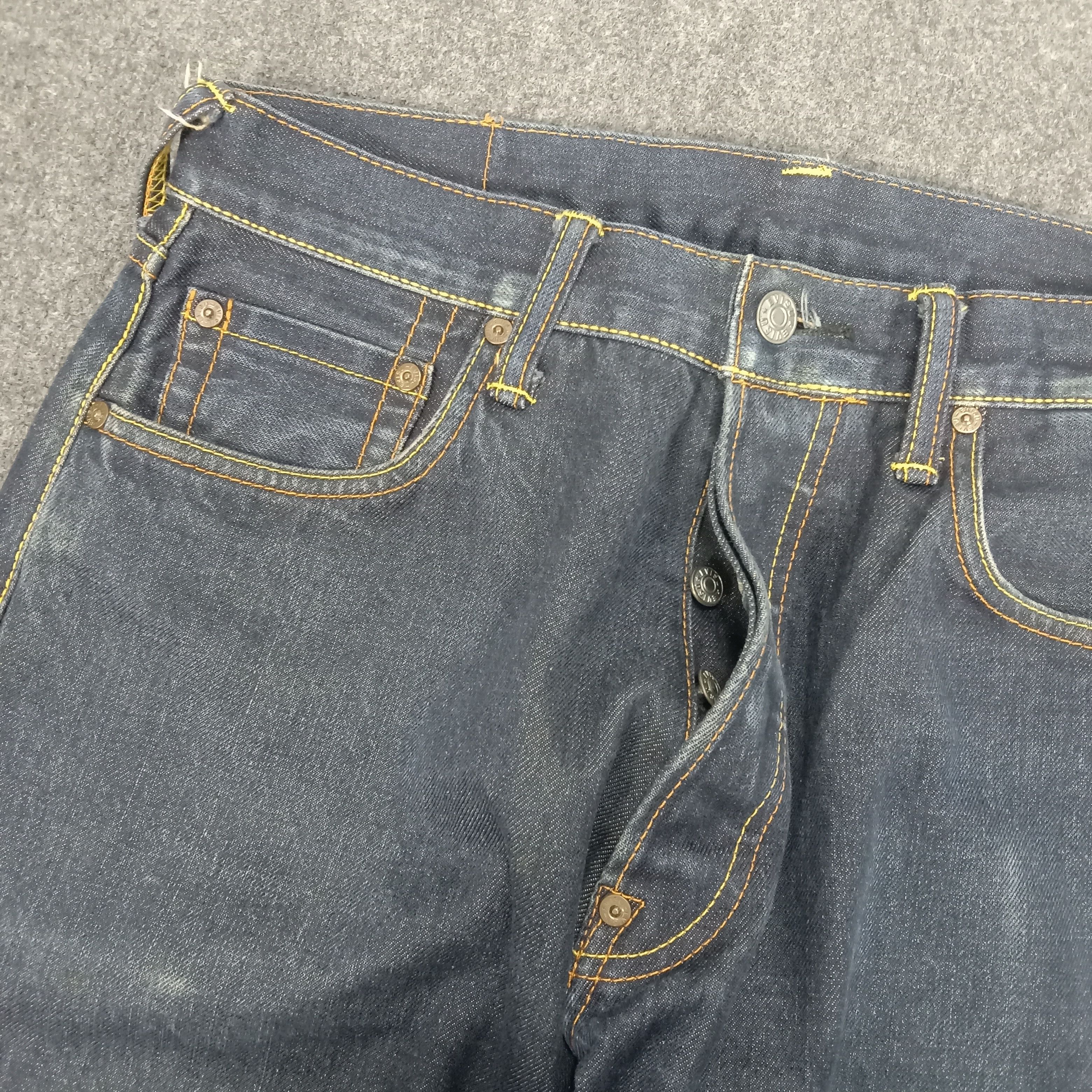Evisu × Vintage Evisu Japanese Brand Daicock Art Denim Jeans Size US 31 - 6 Thumbnail