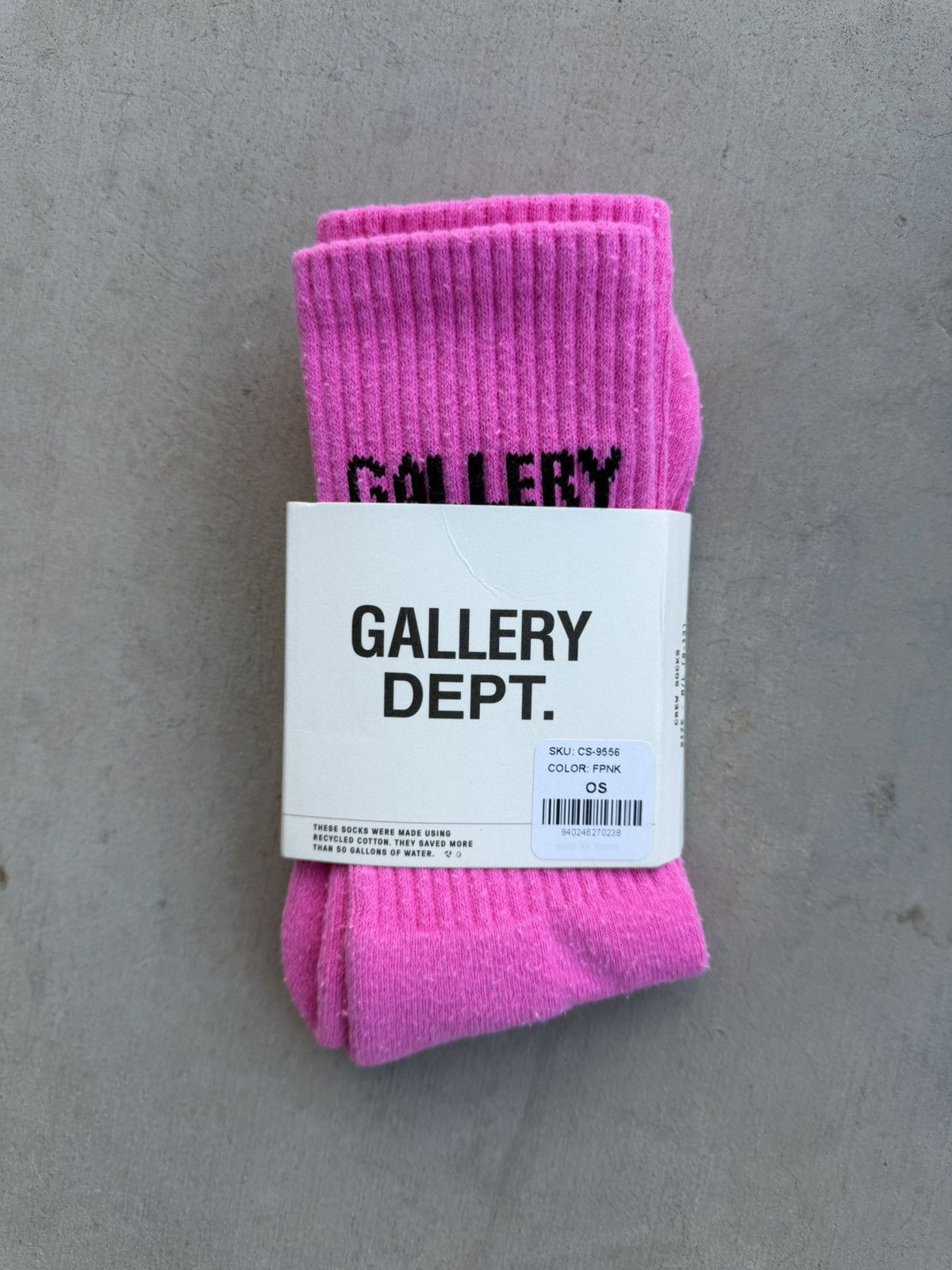Gallery Dept. Gallery Dept. Logo Socks – Pink | Brand New Size ONE SIZE - 1 Thumbnail