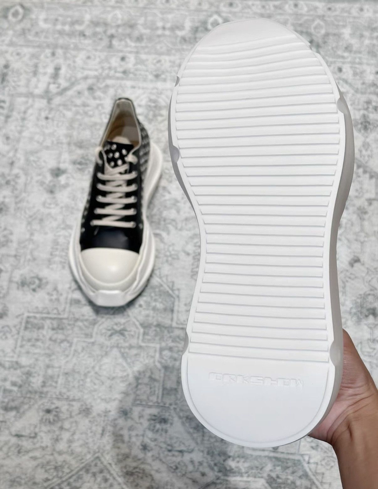 Rick Owens Rick Owens DRKSHDW platform tank bullet-hole sneakers Size US 8.5 / EU 41-42 - 7 Thumbnail