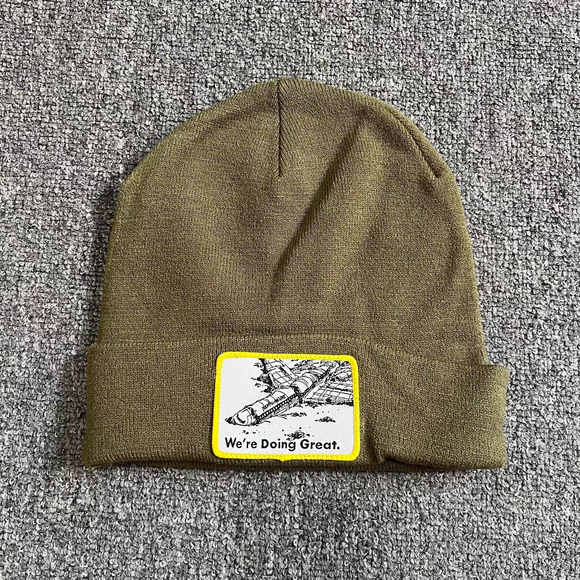 Fucking Awesome Fucking Awesome Embroidered Airplane Knitted Beanie Q7 Size ONE SIZE - 3 Thumbnail