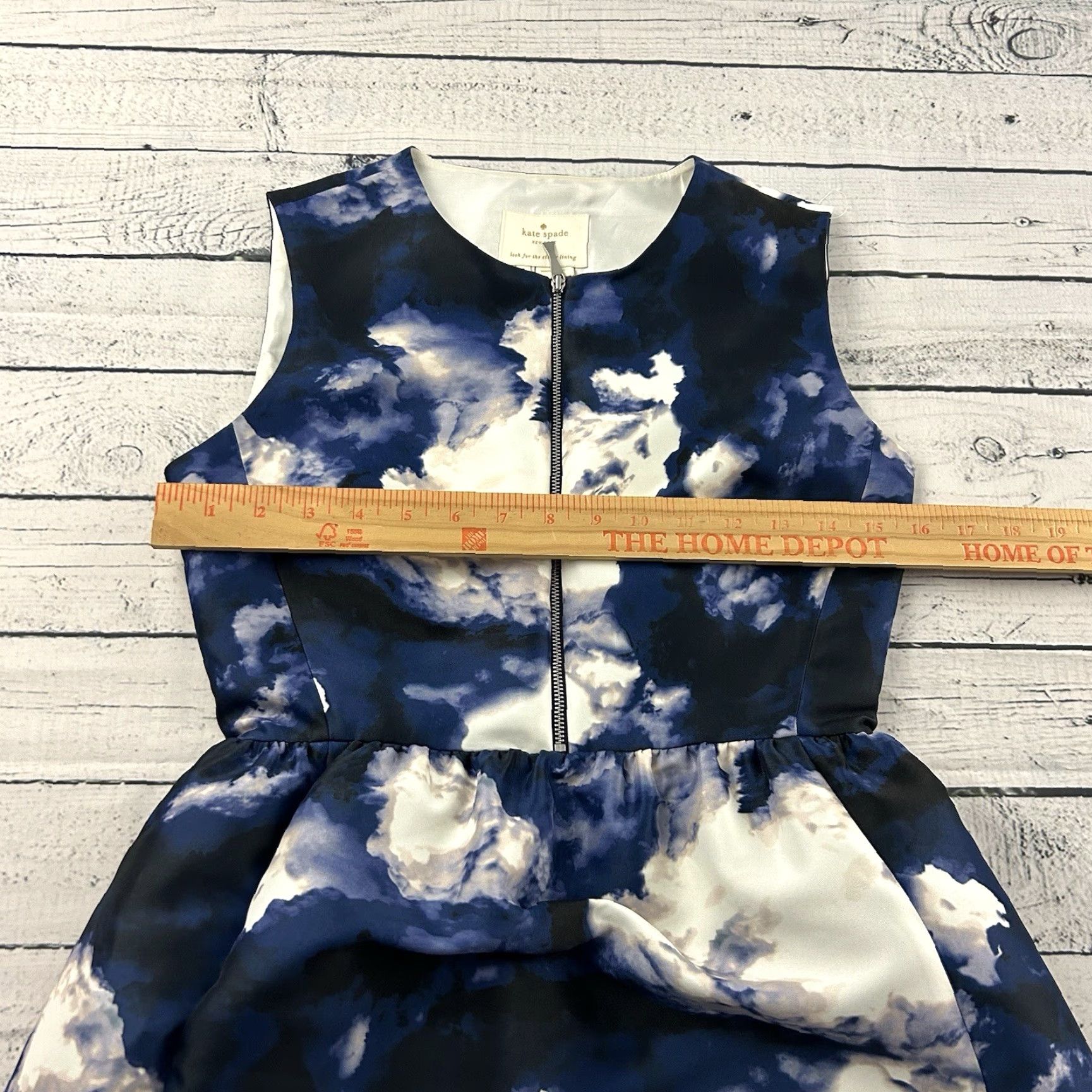 Vintage Kate Spade Zipper Front Sleeveless Dress Women's 0 Blue Dress Kate Spade New York Size XS / US 0-2 / IT 36-38 - 4 Thumbnail