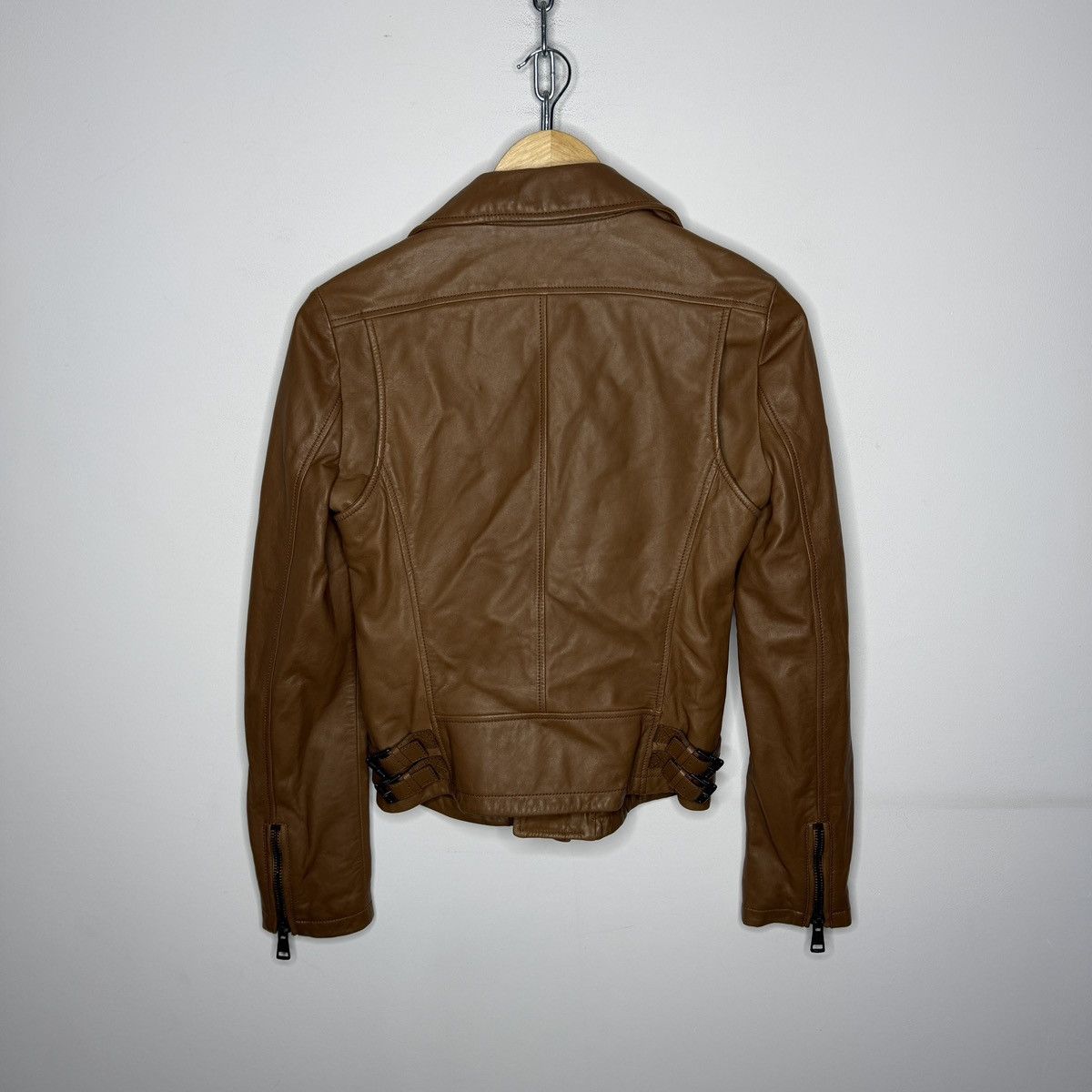 Gucci Gucci Leather Jacket Biker by Tom Ford Y2K Size XS / US 0-2 / IT 36-38 - 6 Thumbnail