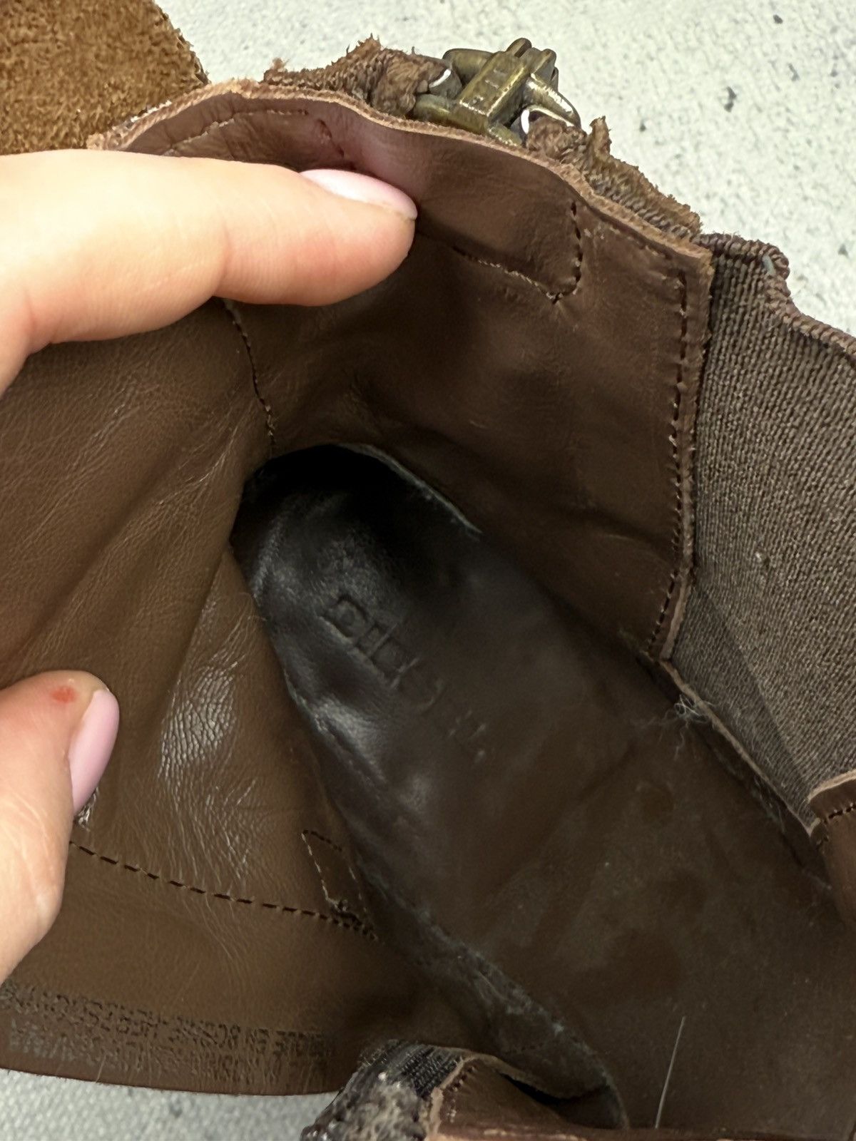 Diesel Diesel Suede Leather Heeled Ankle Boots Brown Buckle Strap Size US 8 / IT 38 - 14 Thumbnail