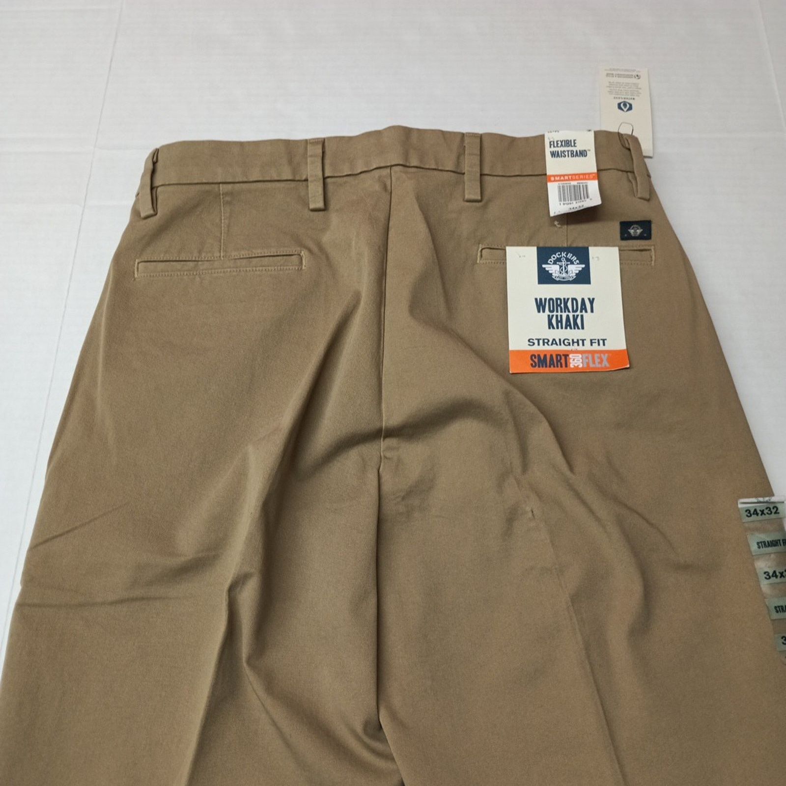 Dockers Dockers Workday Khakis Men's 34x32 Beige Straight Fit Flex Size US 34 / EU 50 - 9 Thumbnail