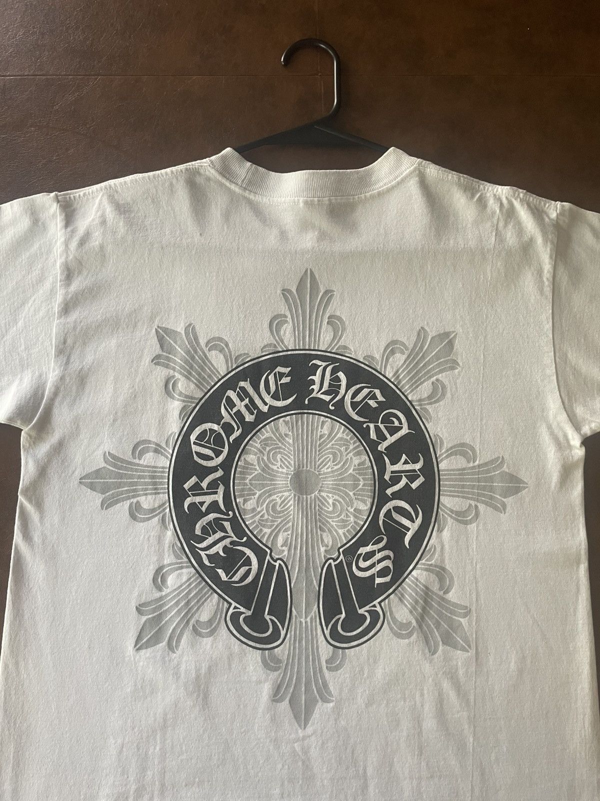 Chrome Hearts Horseshoe Floral Cross T-Shirt is available for 