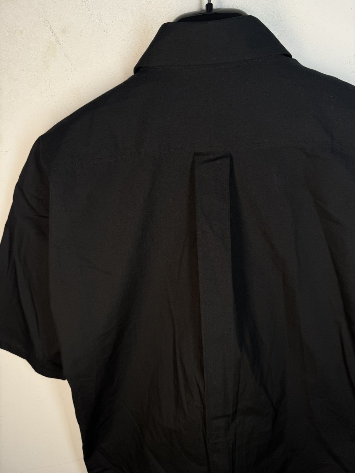 Yves Saint Laurent Black YSL Shirt Short Sleeve Button Up Collar Vintage y2k Size US M / EU 48-50 / 2 - 18 Thumbnail