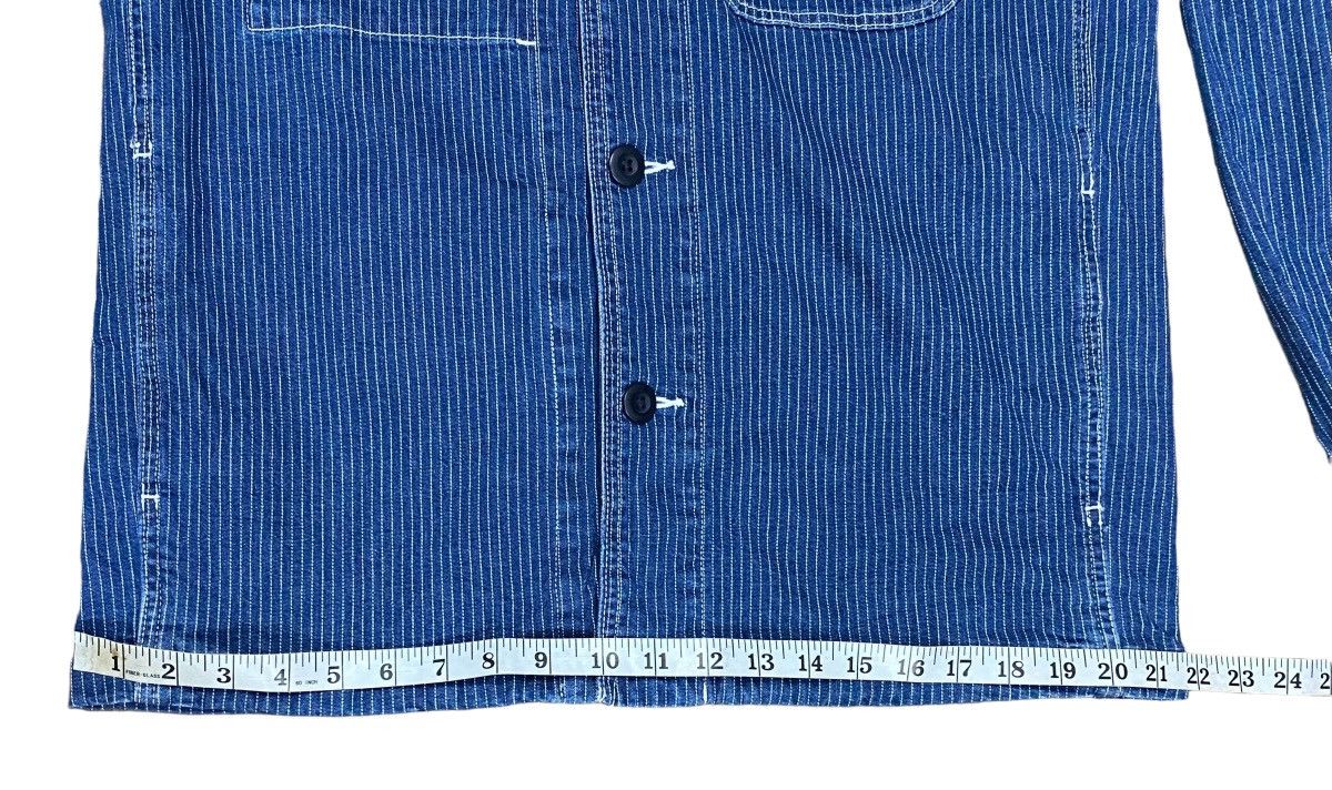 Uniqlo Rare UNIQLO Wabash Stripes Chore Denim Jacket sz M Size US M / EU 48-50 / 2 - 19 Thumbnail