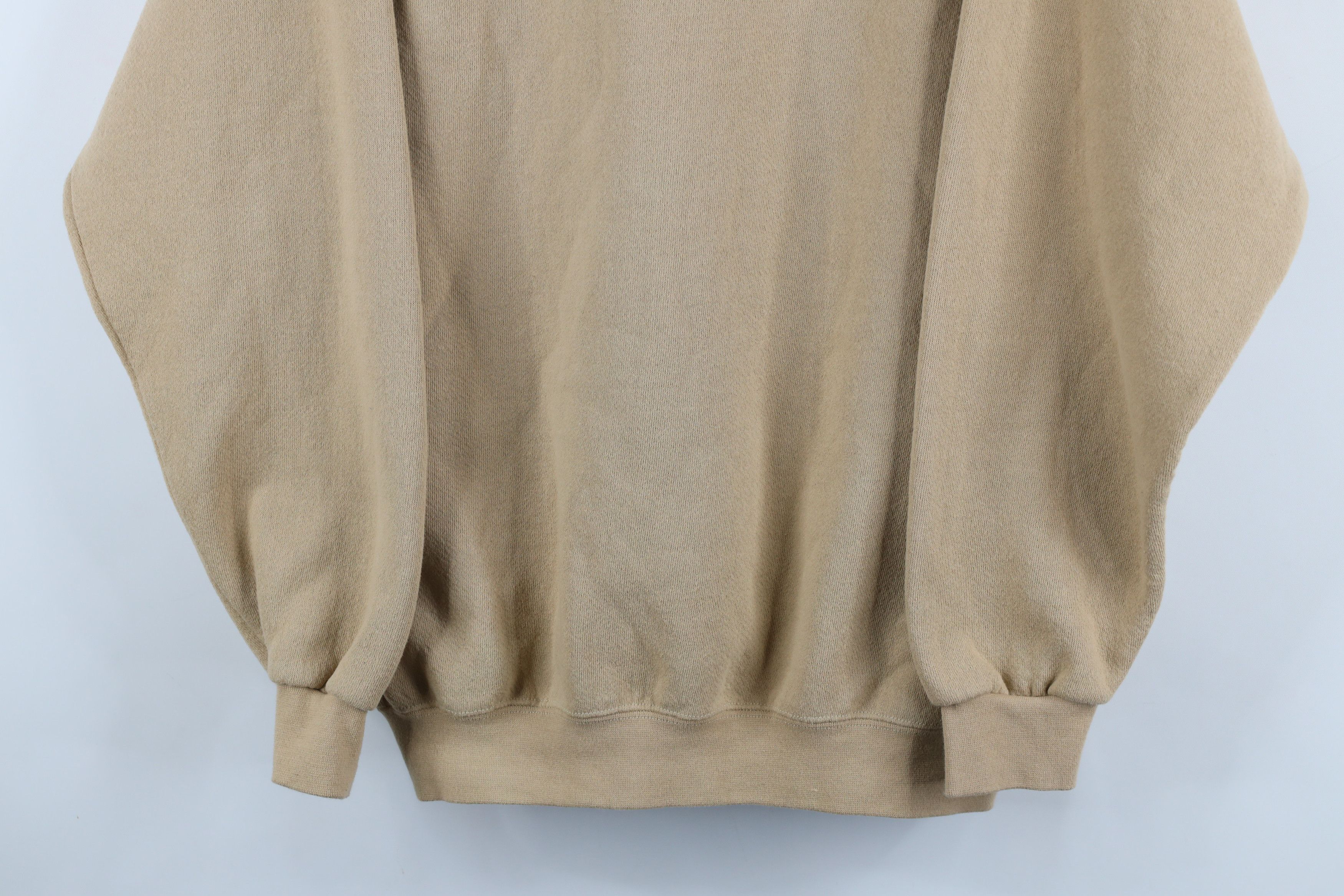 Vintage Vintage 90s Streetwear Crewneck Sweatshirt Beige Brown USA Size US XL / EU 56 / 4 - 3 Thumbnail