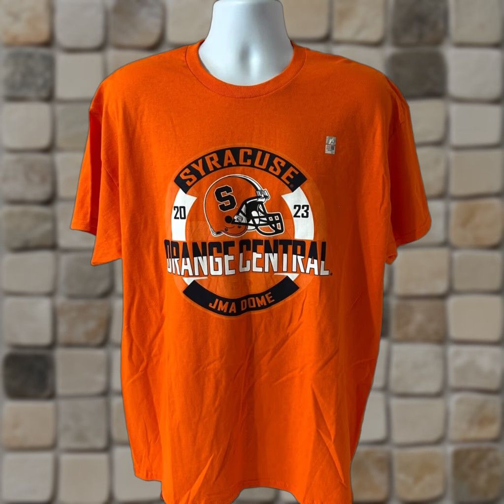 Vintage Syracuse Football Orange Central JMA Dome Shirt Men XL 2023 Orange Short Sleeve Blue 84 T-Shirt Logo Crew Neck Size US XL / EU 56 / 4 - 1 Thumbnail