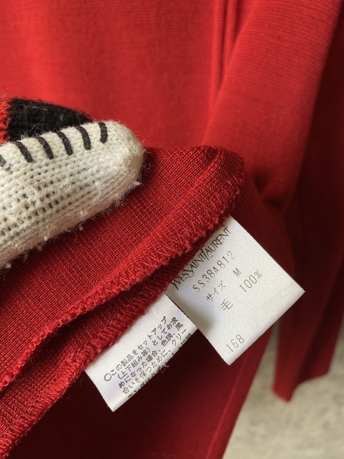Vintage × Yves Saint Laurent Vintage 90s Yves Saint Laurent Wool Long Sleeve Shirt Size S / US 4 / IT 40 - 8 Thumbnail