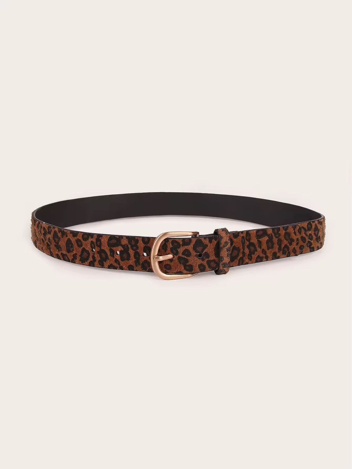 Japanese Brand 2000s leopard cheetah print PU Leather belt Size 32 - 3 Thumbnail