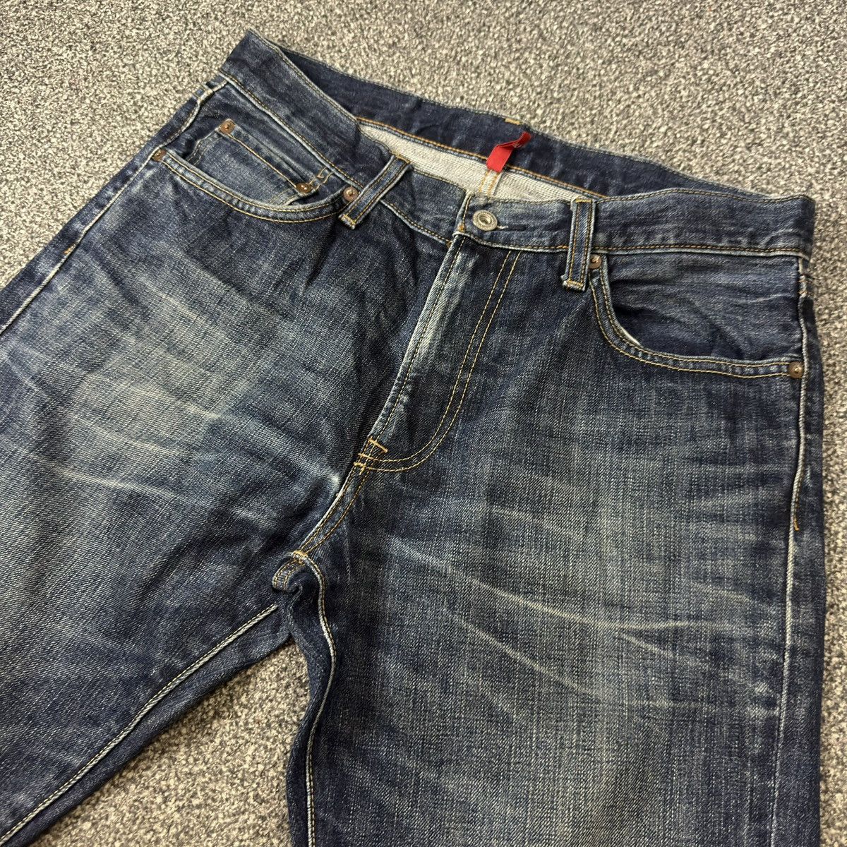 Undercover × Uniqlo 🔥🇯🇵 Vintage Y2K Japanese Uniqlo UJ Kaihara Denim Jeans Size US 31 - 3 Thumbnail