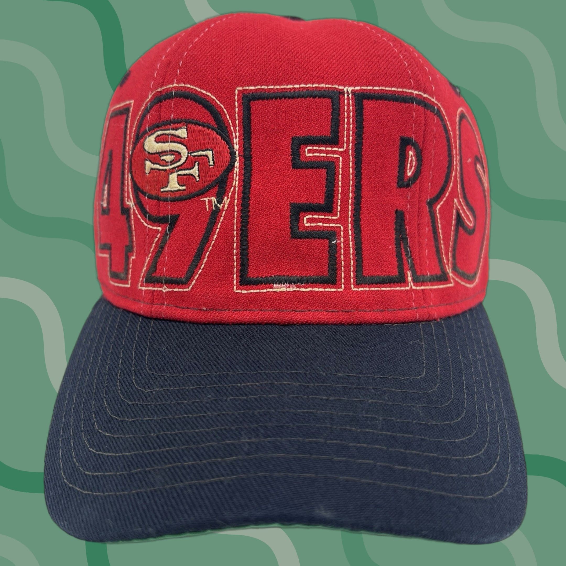 NFL VINTAGE NFL Starter Wool Blend Cap - Red, 7 1/4, 90s Big Logo, Fitted, Twill, Men, Hat, Sports Size ONE SIZE - 1 Thumbnail