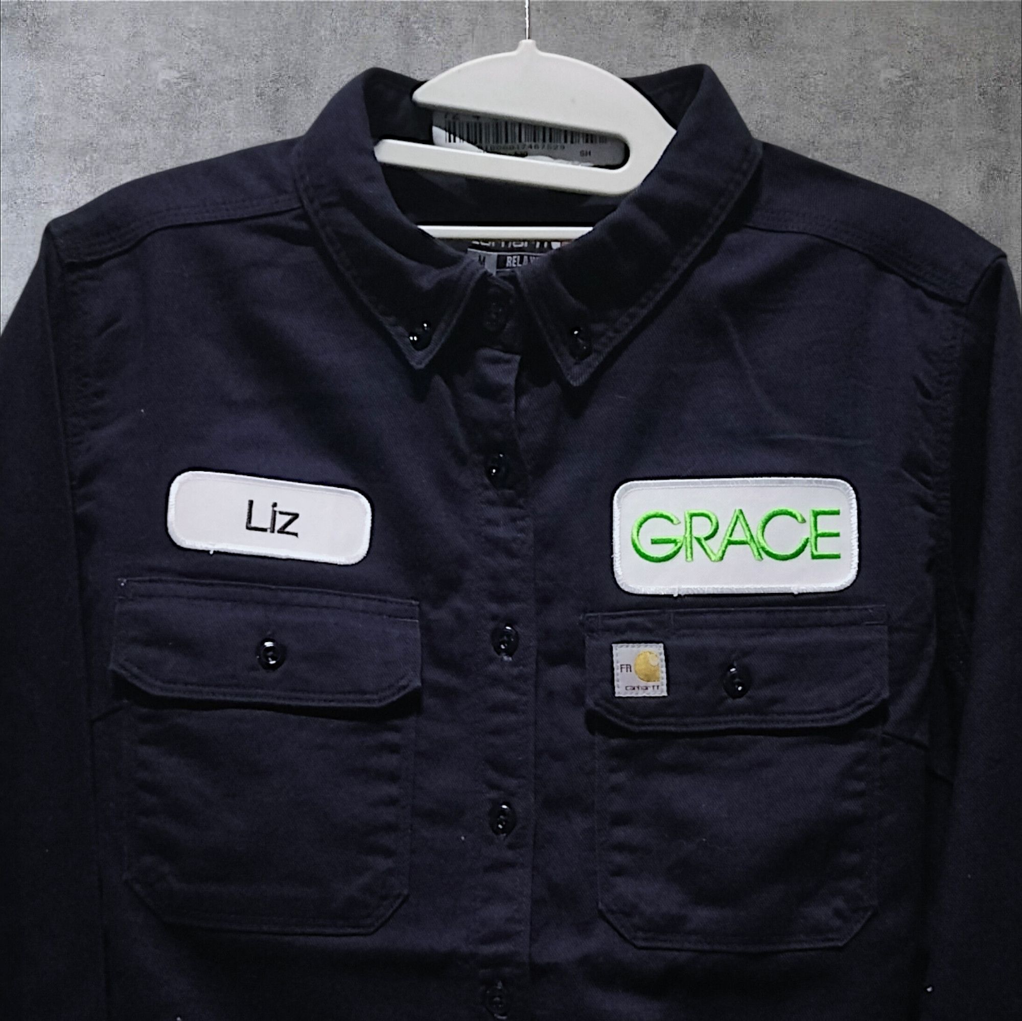 Carhartt Carhartt FR Shirts Workwear Black Longsleeve Patches Size US M / EU 48-50 / 2 - 7 Thumbnail