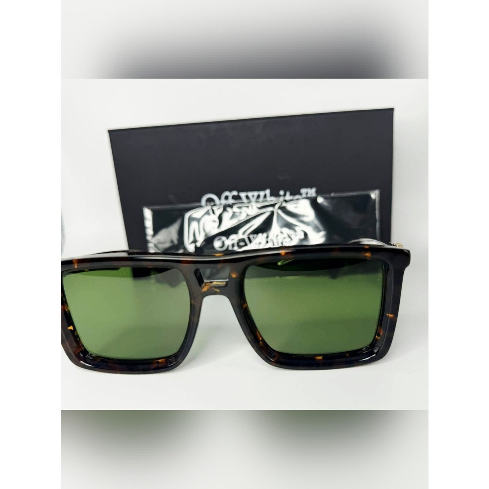 Off-White Authentic Off-White "Virgil" Square-Frame Sunglasses–Havana Size ONE SIZE - 3 Thumbnail