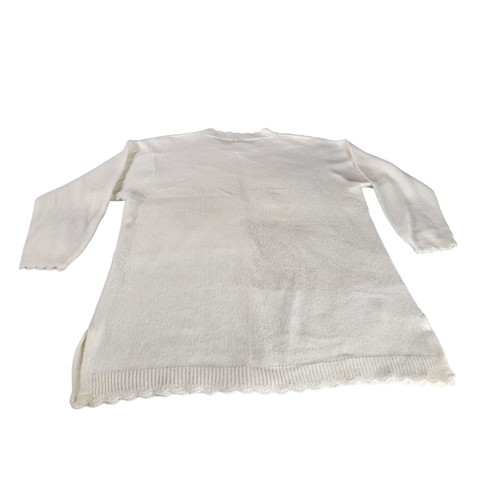 Vintage Vintage Napa Valley Mock Neck Sweater women Sz 3XL White Flo Size 3XL / US 20-22 - 7 Thumbnail