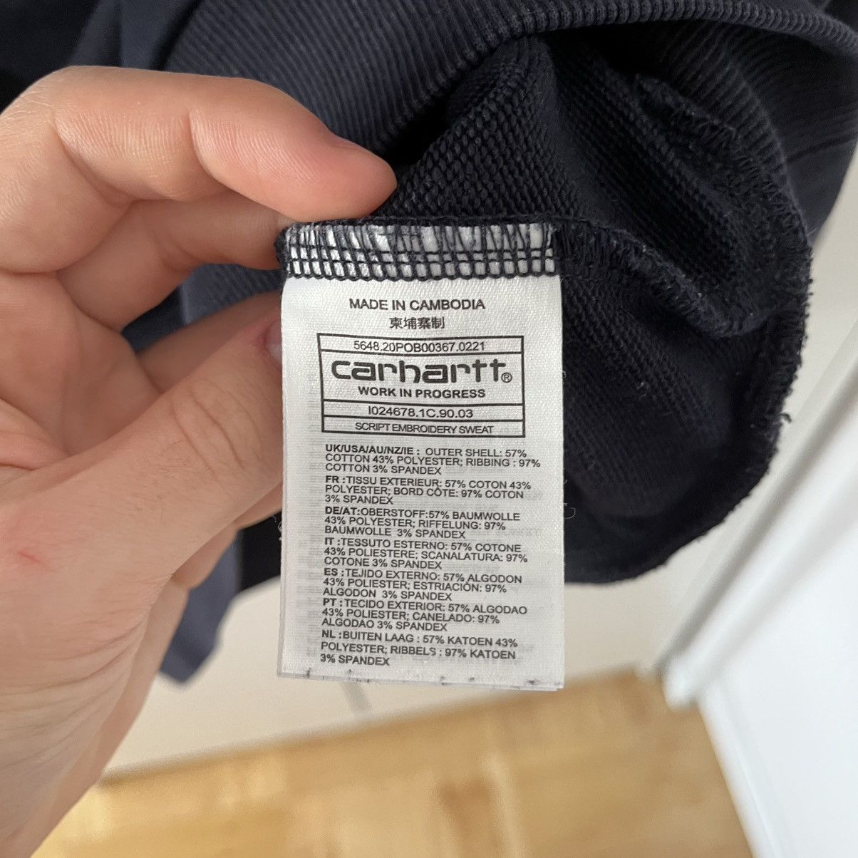 Carhartt Carhartt Blue Sweatshirt Streetwear Y2K Size US XS / EU 42 / 0 - 4 Thumbnail