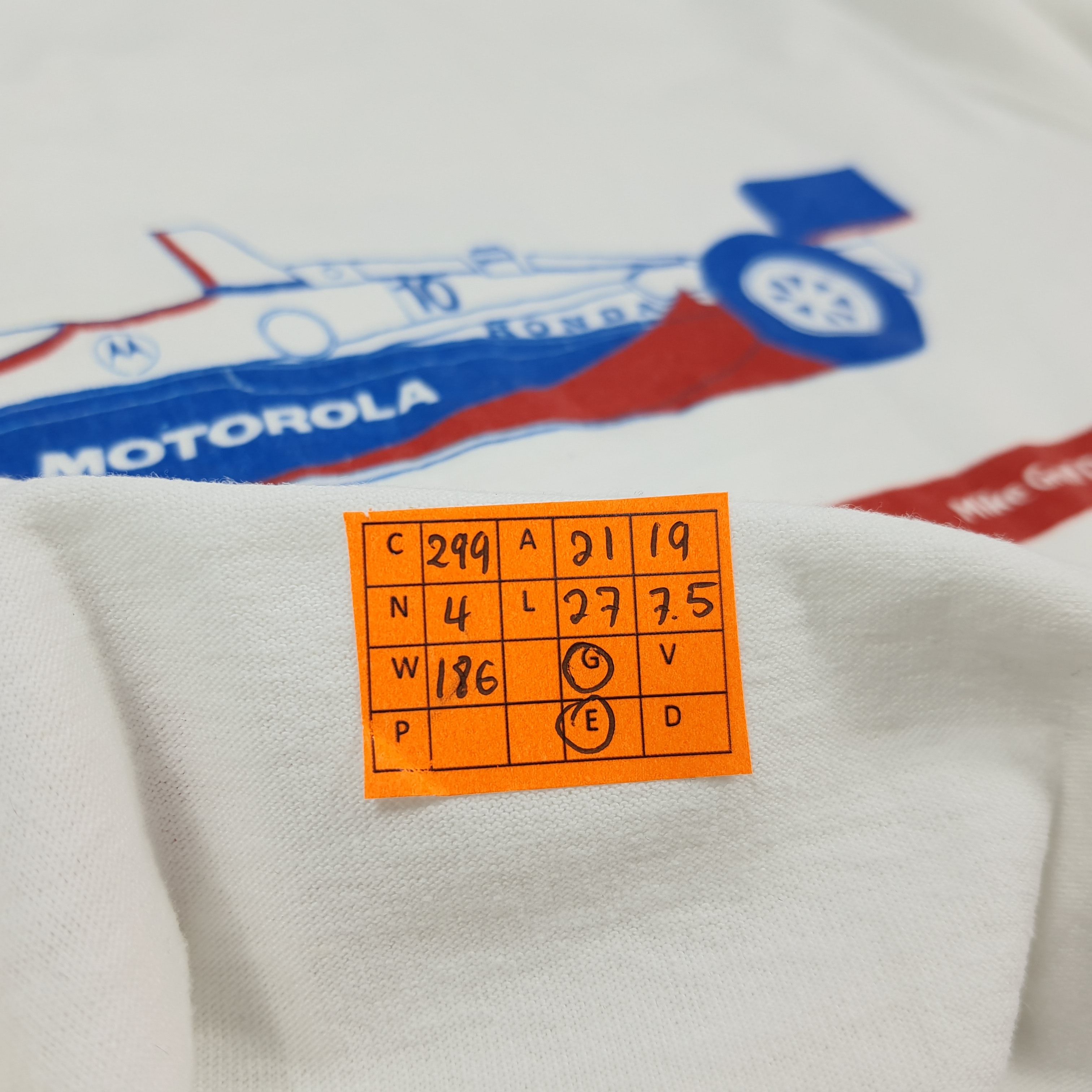 Fruit Of The Loom Vintage Motorola Racing Team Formula 1 Tshirt C299N4 Size US L / EU 52-54 / 3 - 8 Thumbnail
