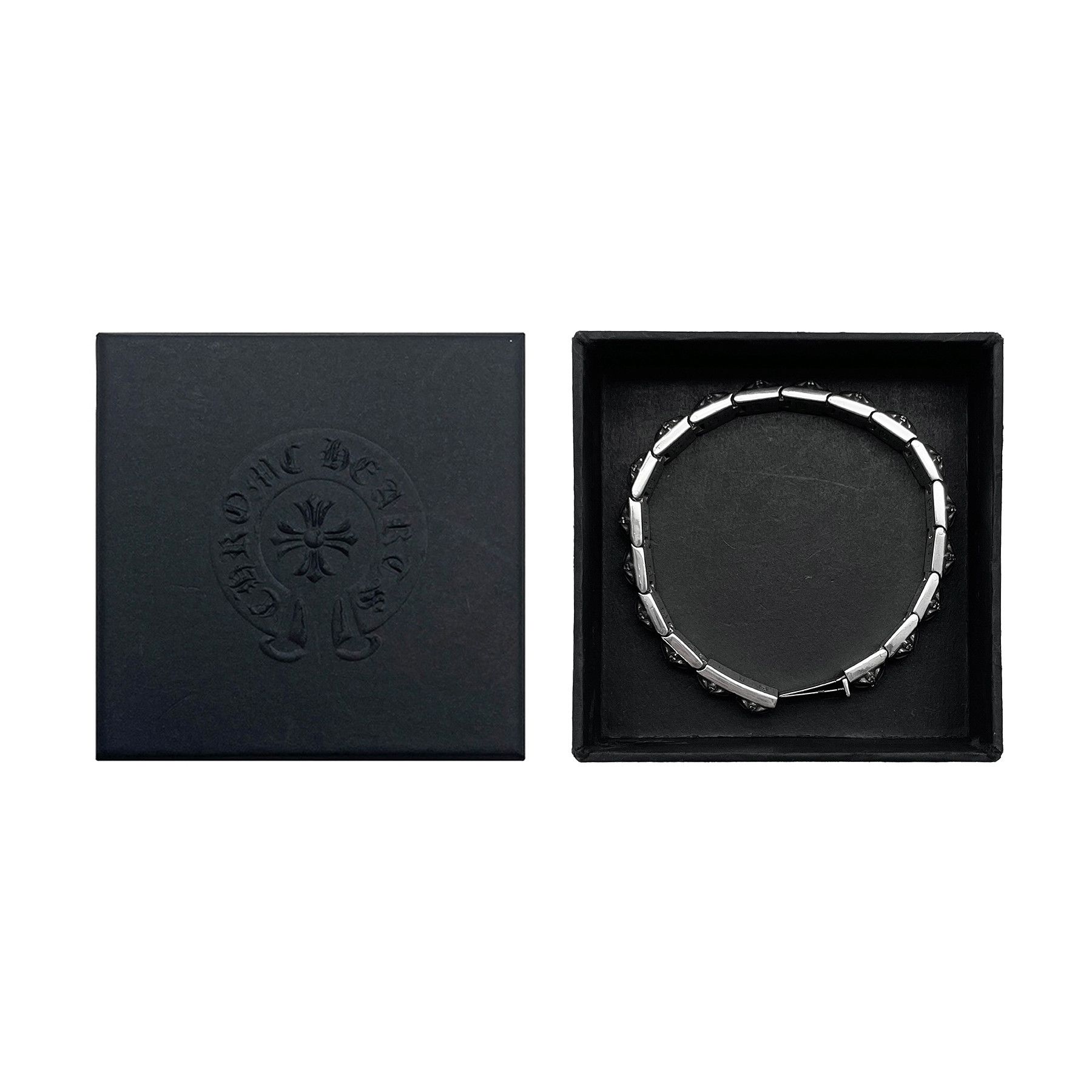 Chrome Hearts Chrome Hearts Silver Diamonds Pyramid Hinged Plus Bracelet Size ONE SIZE - 5 Thumbnail