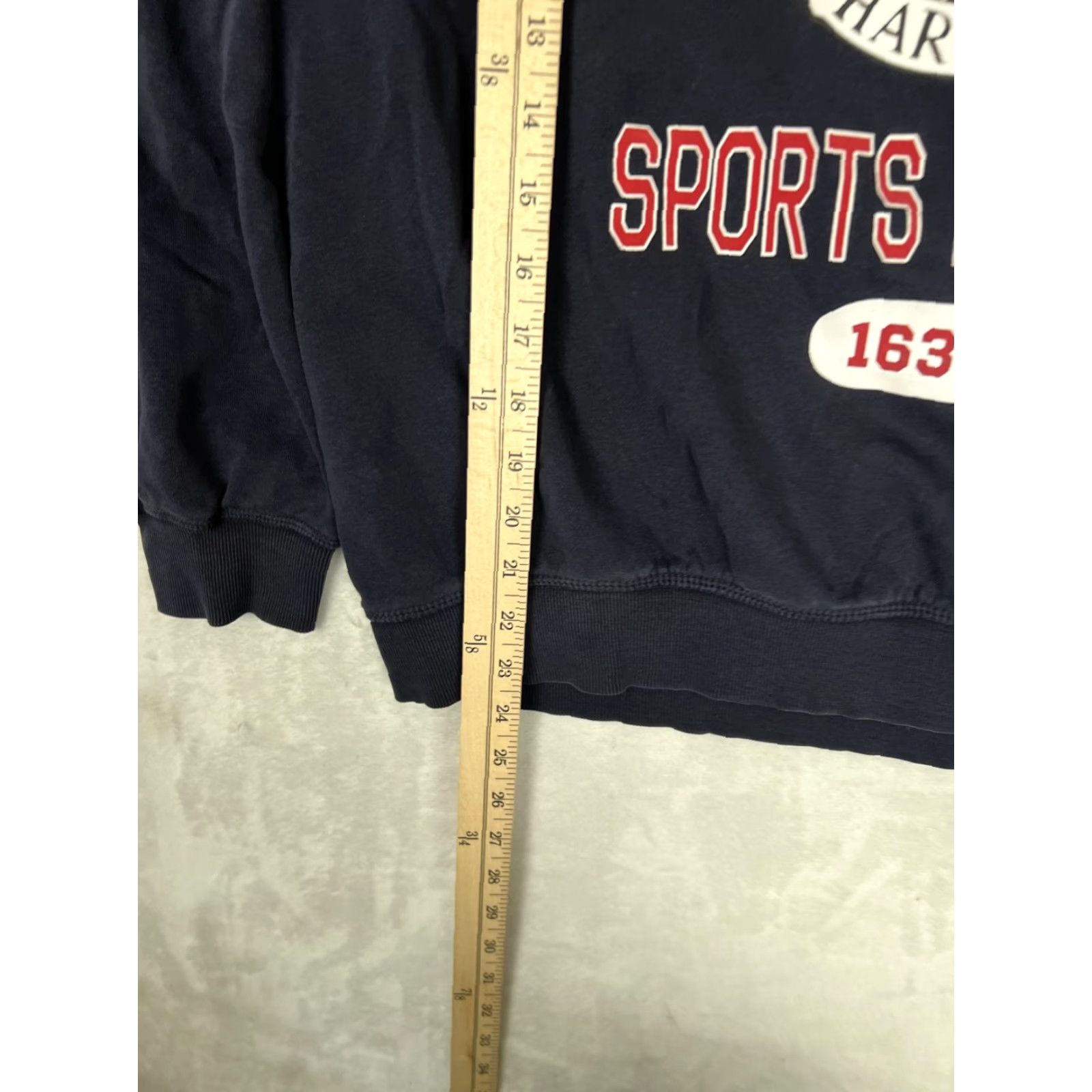 H&M Harvard Hoodie Sweatshirt Womens M Blue NCAA H&M Retro VTG Pullover Hooded Size M / US 6-8 / IT 42-44 - 3 Thumbnail