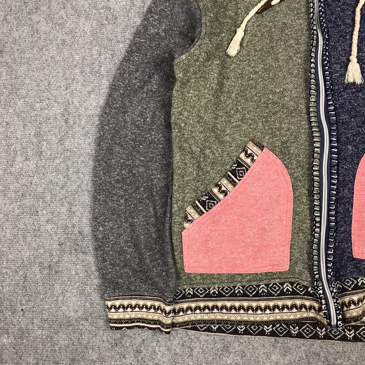 Designer × Japanese Brand CULTURA MIX MULTICOLOUR HOODIES PATCHWORK STYLE Size US M / EU 48-50 / 2 - 4 Thumbnail